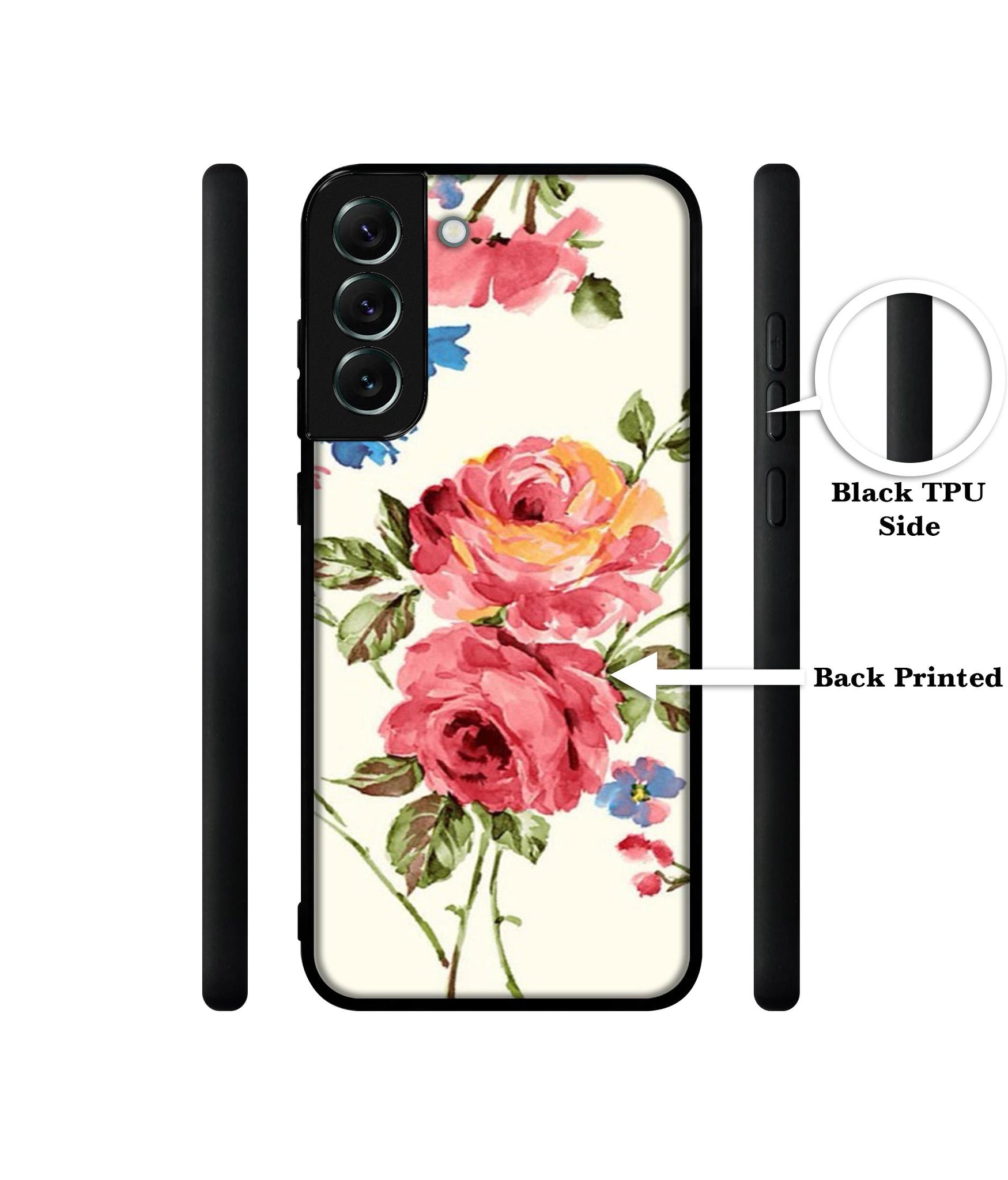Vintage Painting Flower Designer 2D Printed Back Case Cover for Samsung Galaxy S21 FE 5G