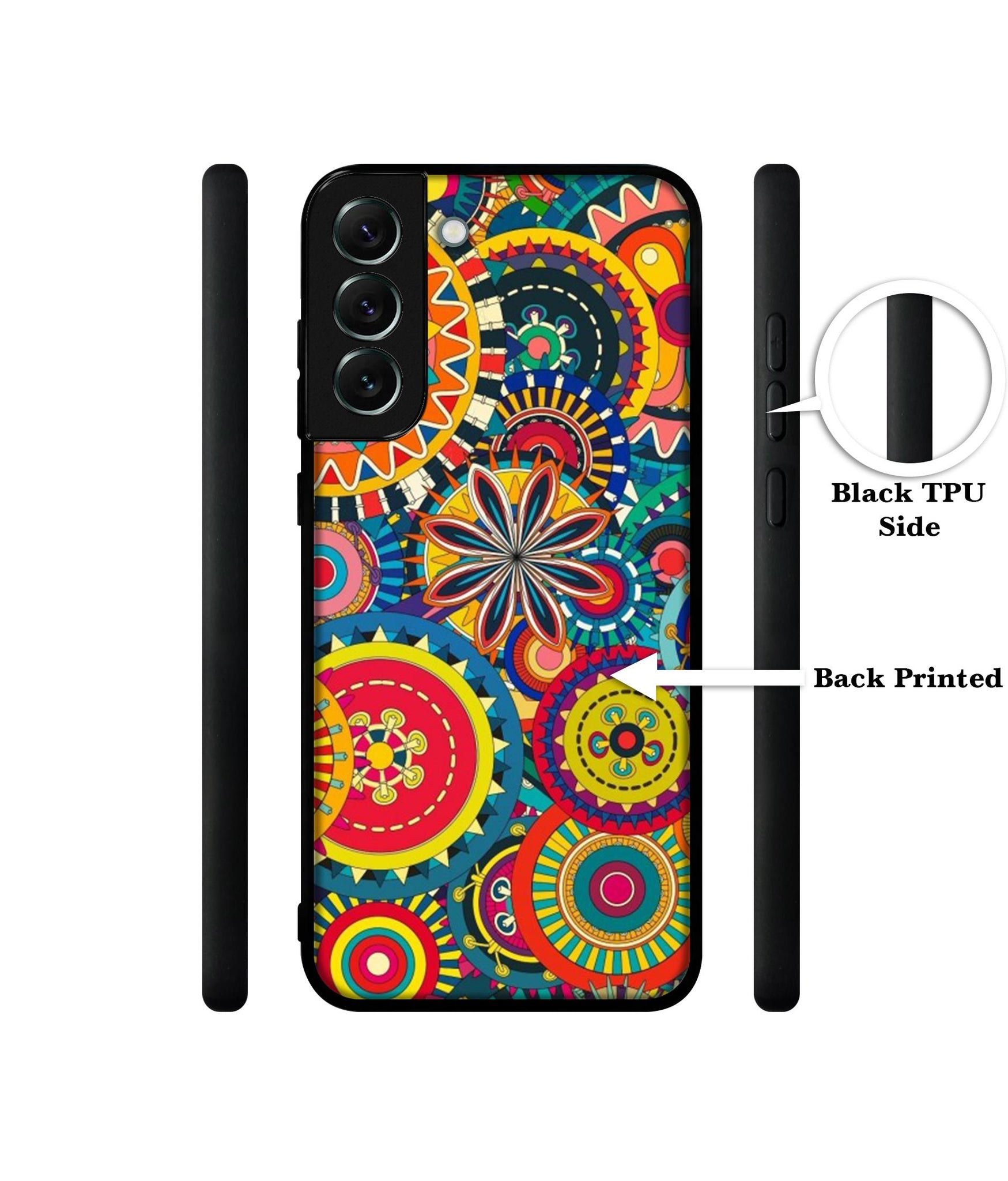 Ring Pattern Print Designer 2D Printed Back Case Cover for Samsung Galaxy S21 FE 5G