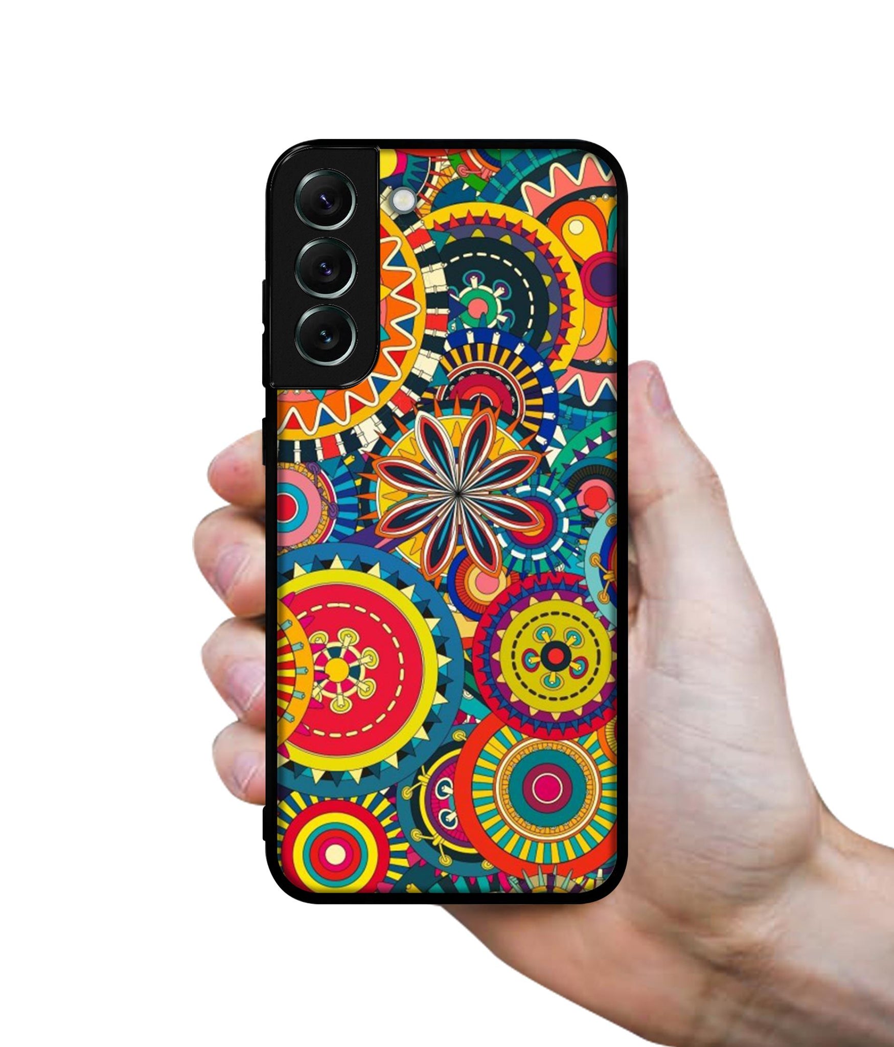 Ring Pattern Print Designer 2D Printed Back Case Cover for Samsung Galaxy S21 FE 5G