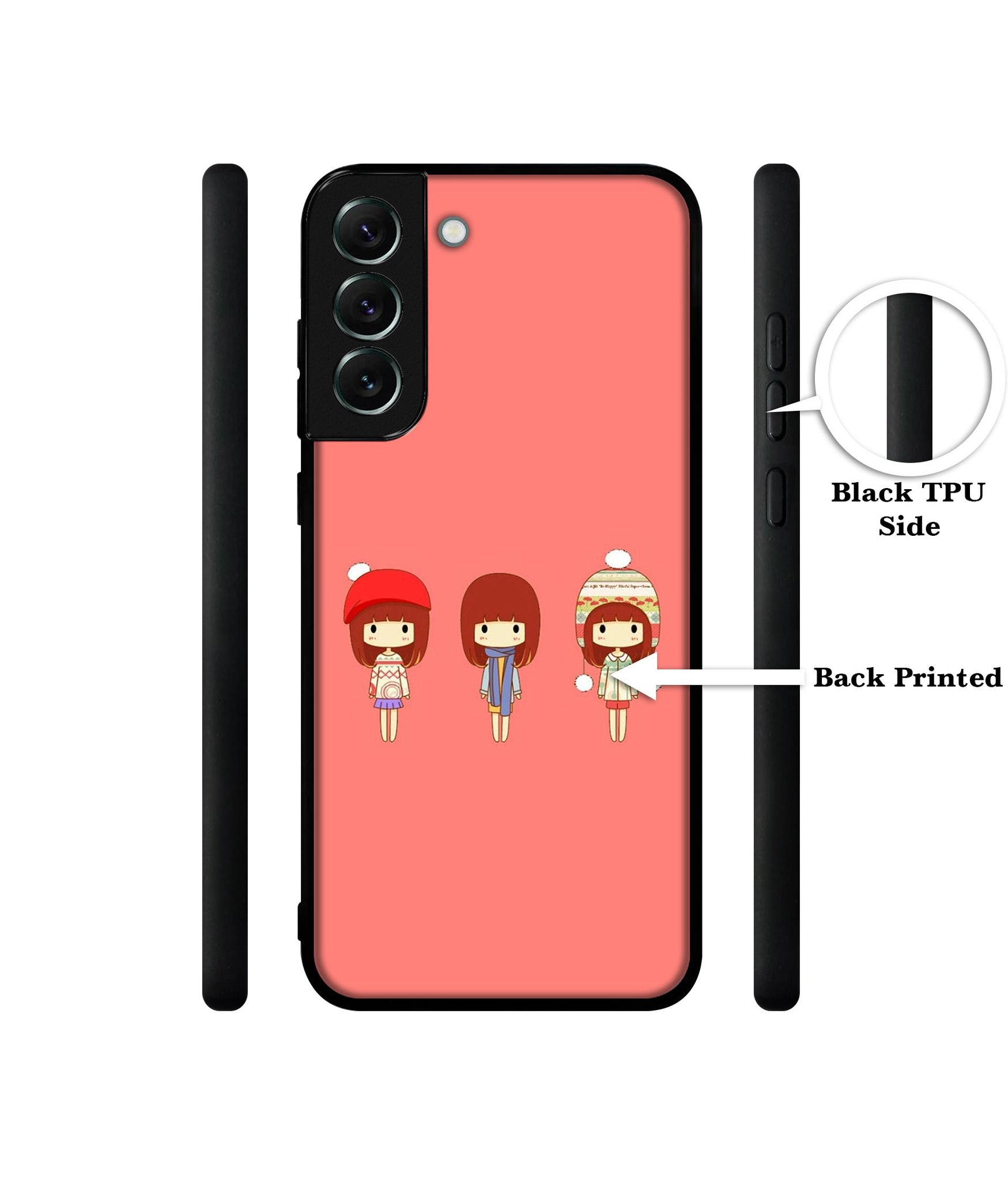 Cute Girls Designer 2D Printed Back Case Cover for Samsung Galaxy S21 FE 5G
