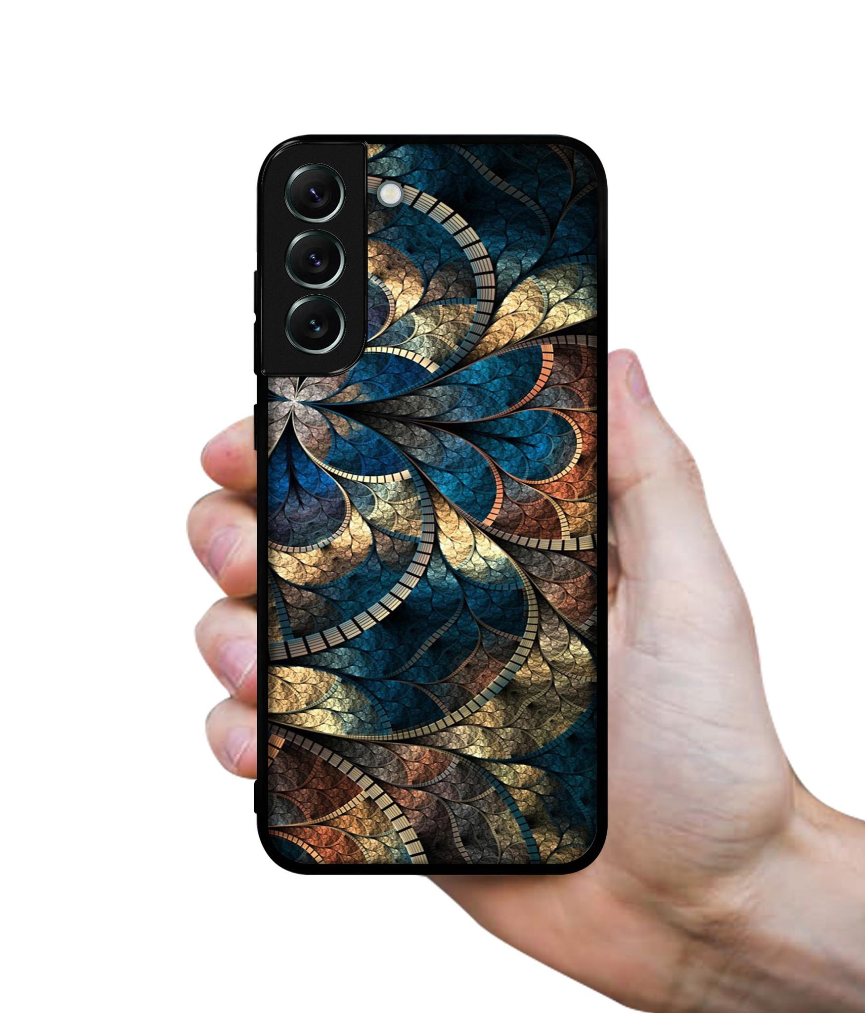 Fractional Pattern Designer 2D Printed Back Case Cover for Samsung Galaxy S21 FE 5G