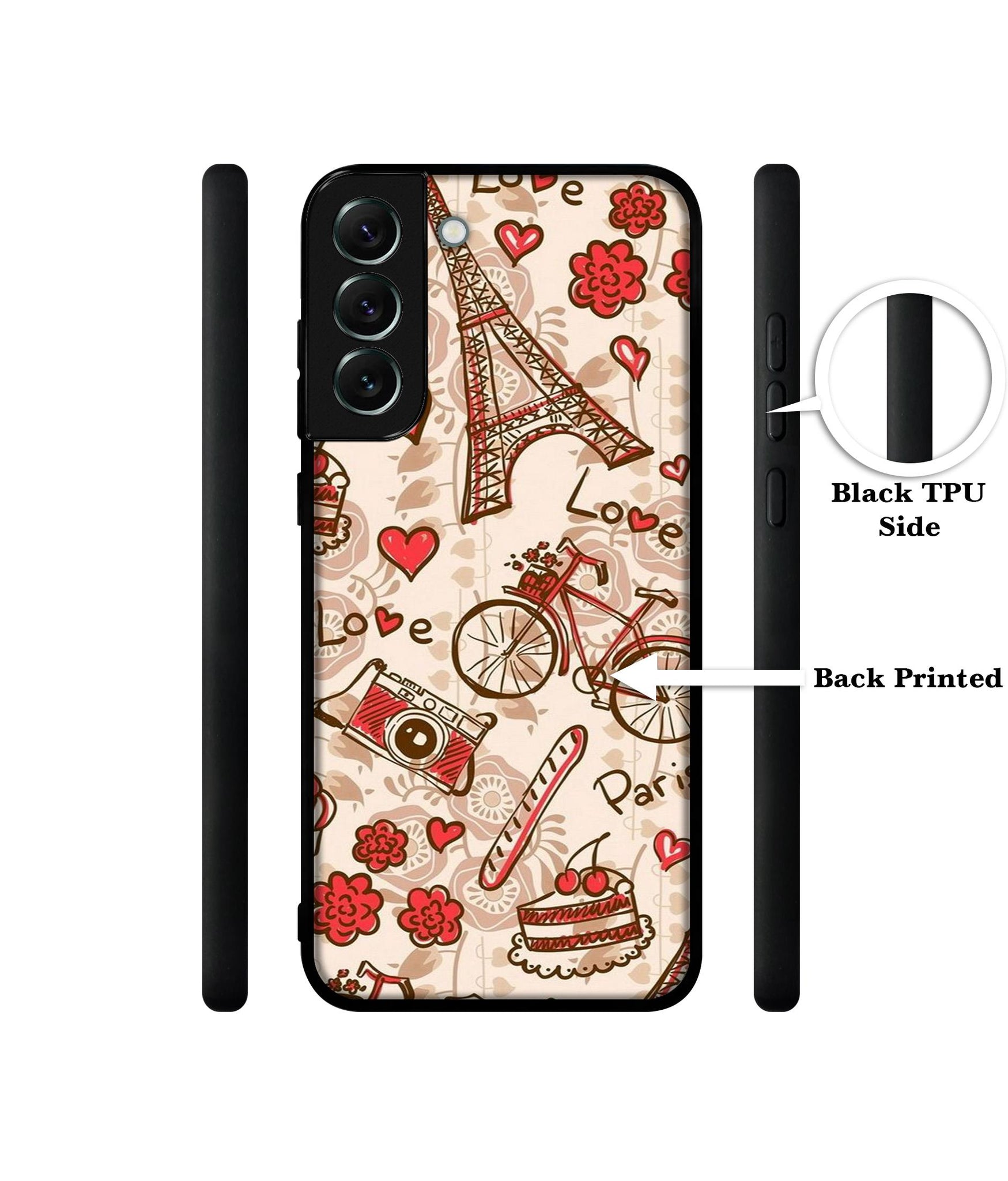 Vintage Paris Designer 2D Printed Back Case Cover for Samsung Galaxy S21 FE 5G