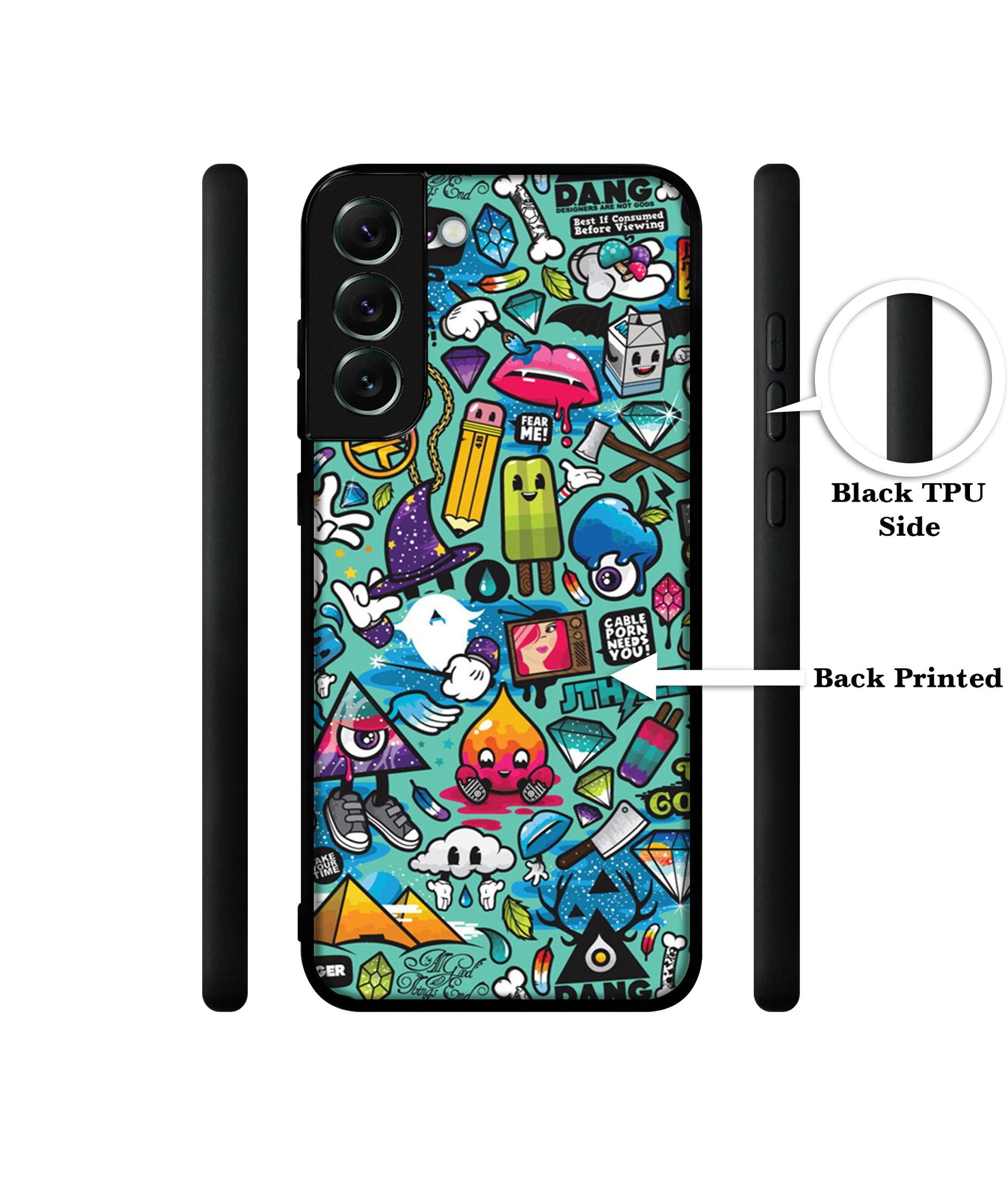 Crazy Designer 2D Printed Back Case Cover for Samsung Galaxy S21 FE 5G