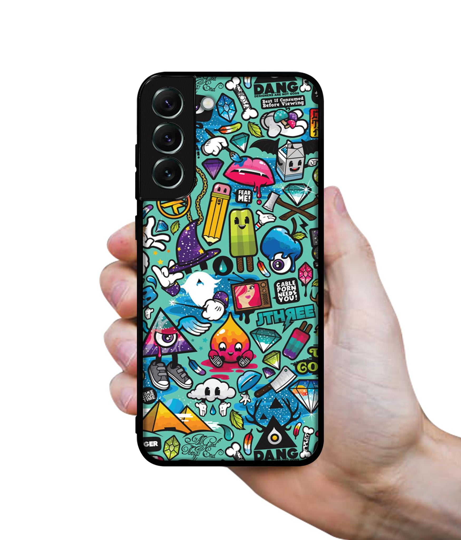 Crazy Designer 2D Printed Back Case Cover for Samsung Galaxy S21 FE 5G