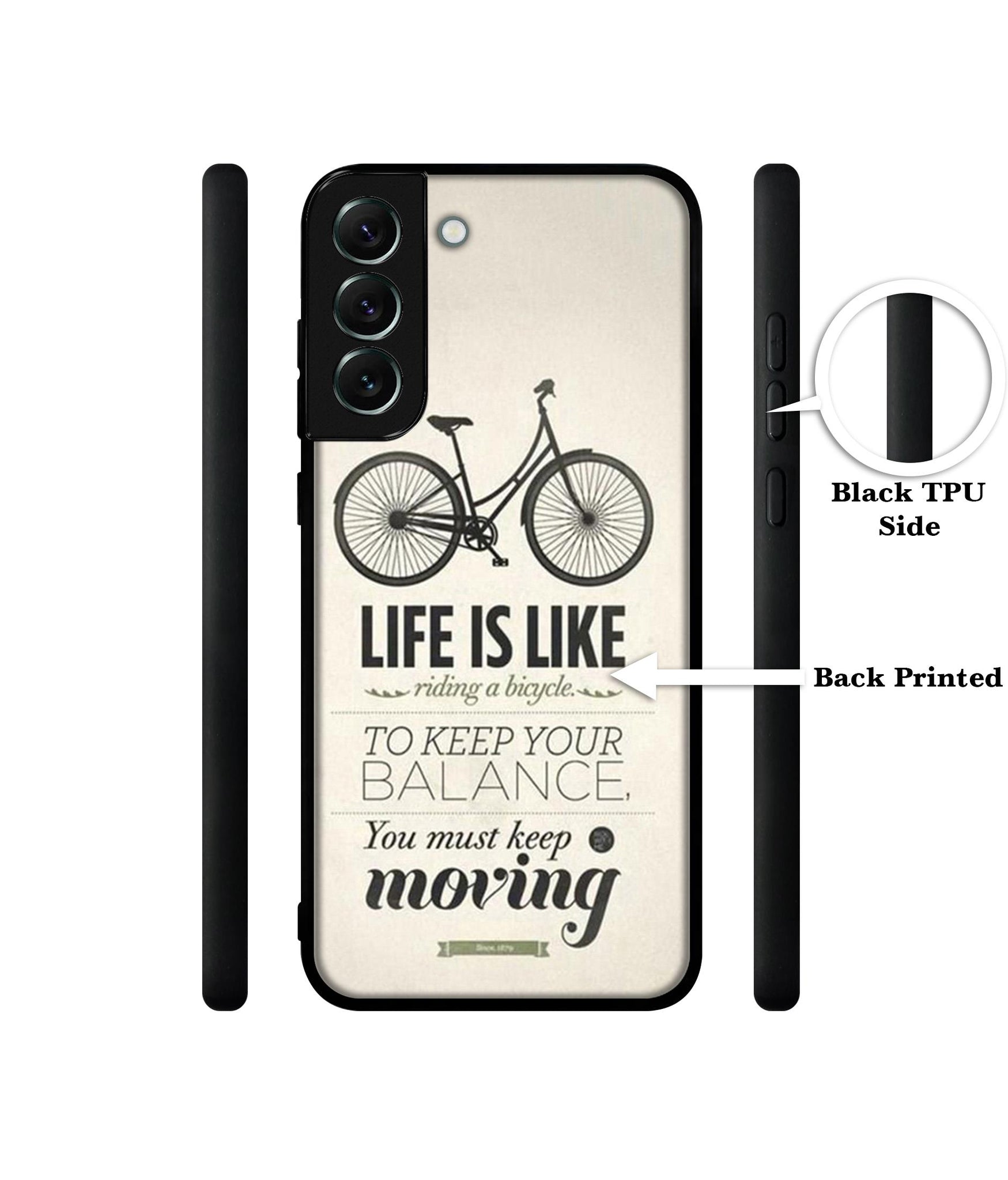 Life is Like Moving Designer 2D Printed Back Case Cover for Samsung Galaxy S21 FE 5G