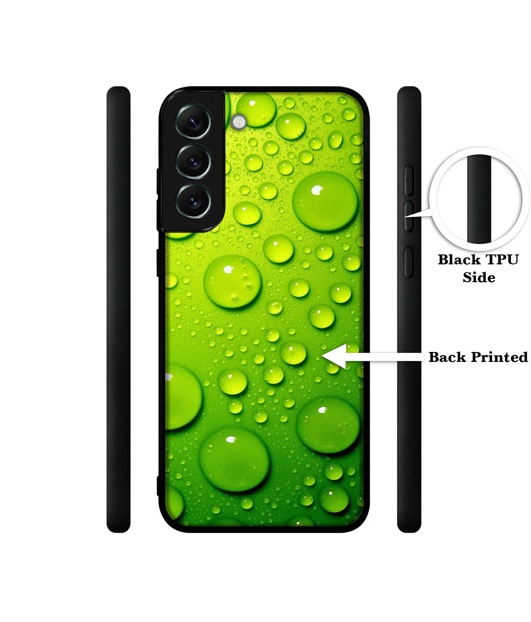 Green Bubbles Designer 2D Printed Back Case Cover for Samsung Galaxy S21 FE 5G