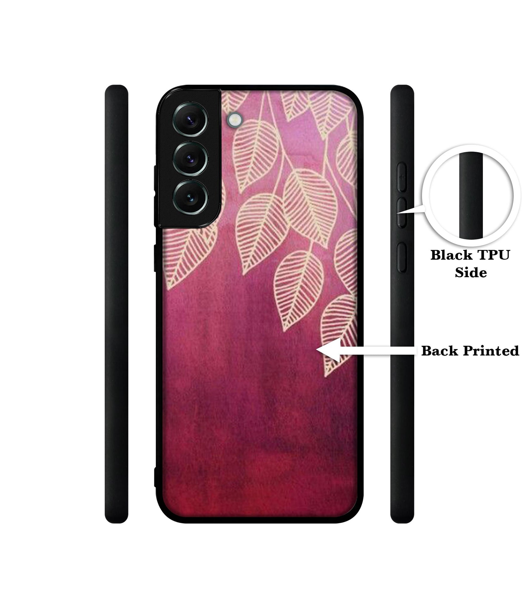 Leaf Pattern Designer 2D Printed Back Case Cover for Samsung Galaxy S21 FE 5G