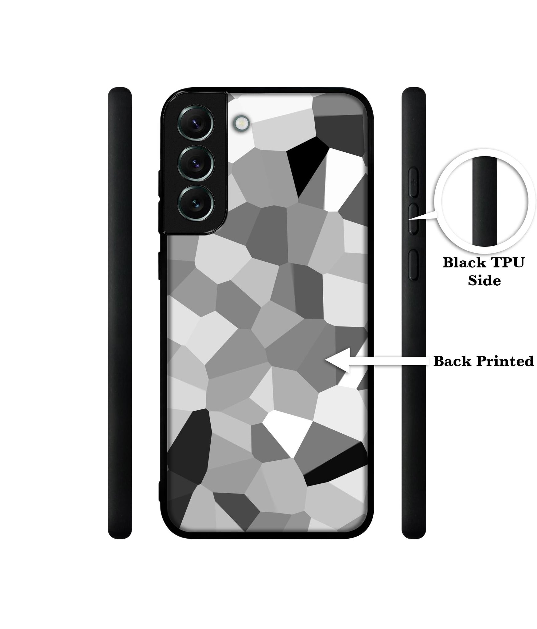 Black & White Mathematical Shape Designer 2D Printed Back Case Cover for Samsung Galaxy S21 FE 5G