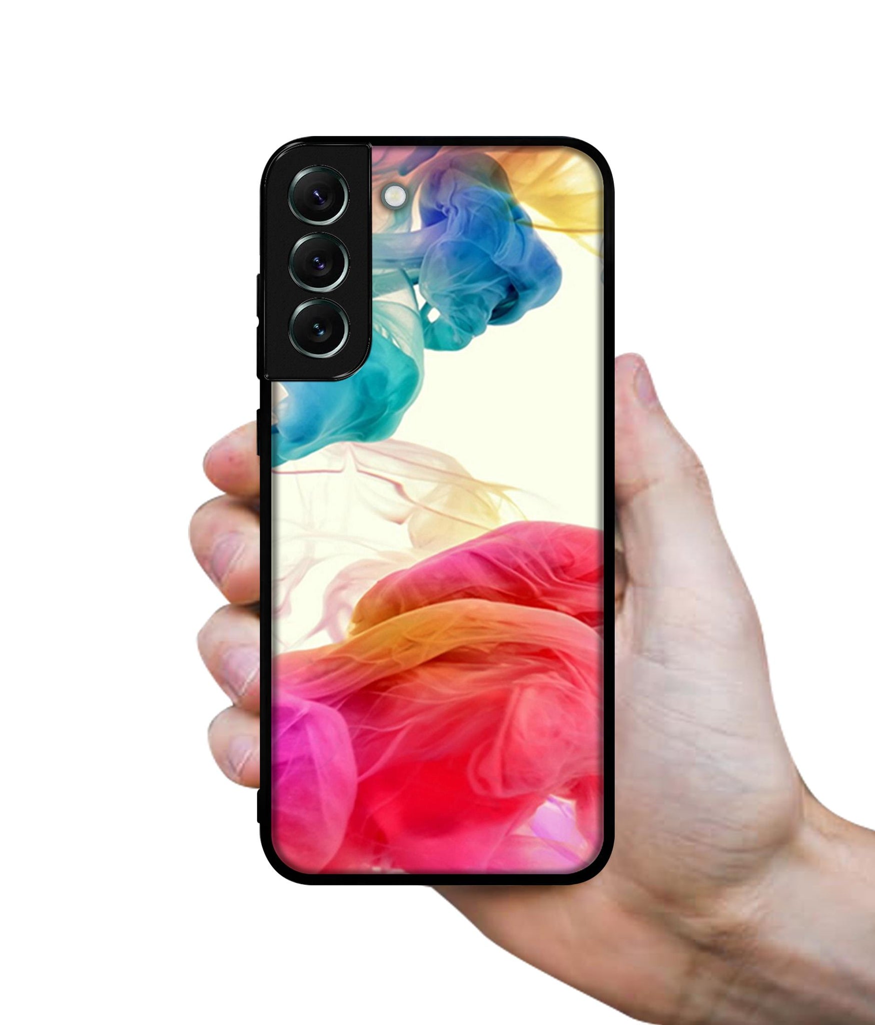 Colored Smoke Designer 2D Printed Back Case Cover for Samsung Galaxy S21 FE 5G