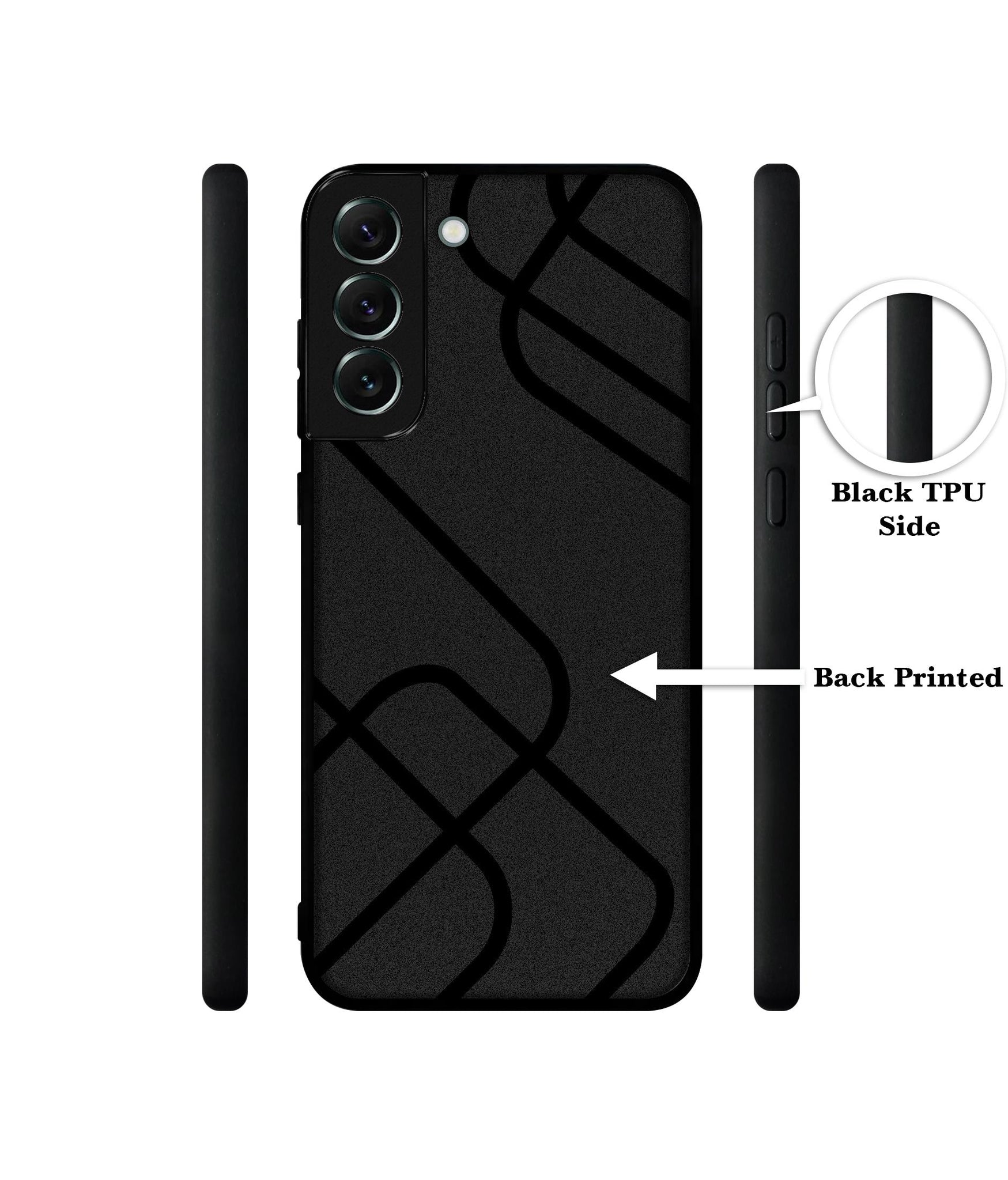 Zig-Zag Black Line Designer 2D Printed Back Case Cover for Samsung Galaxy S21 FE 5G