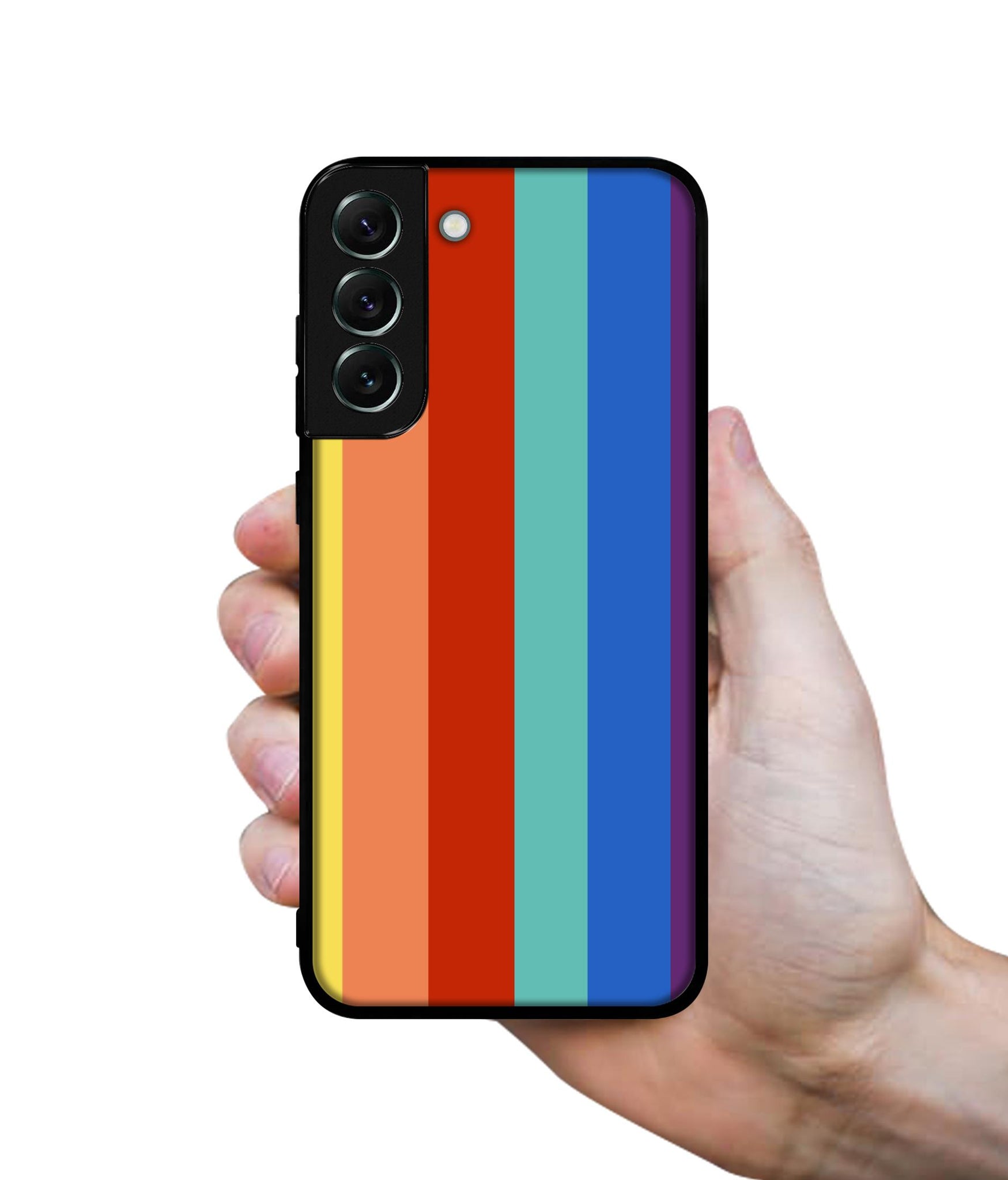 Rainbow Colors Designer 2D Printed Back Case Cover for Samsung Galaxy S21 FE 5G