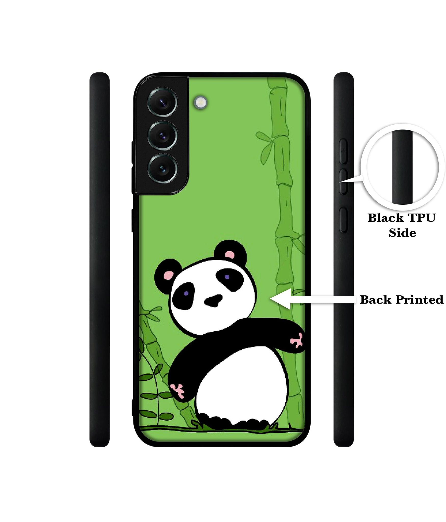 Panda with Bamboo Designer 2D Printed Back Case Cover for Samsung Galaxy S21 FE 5G