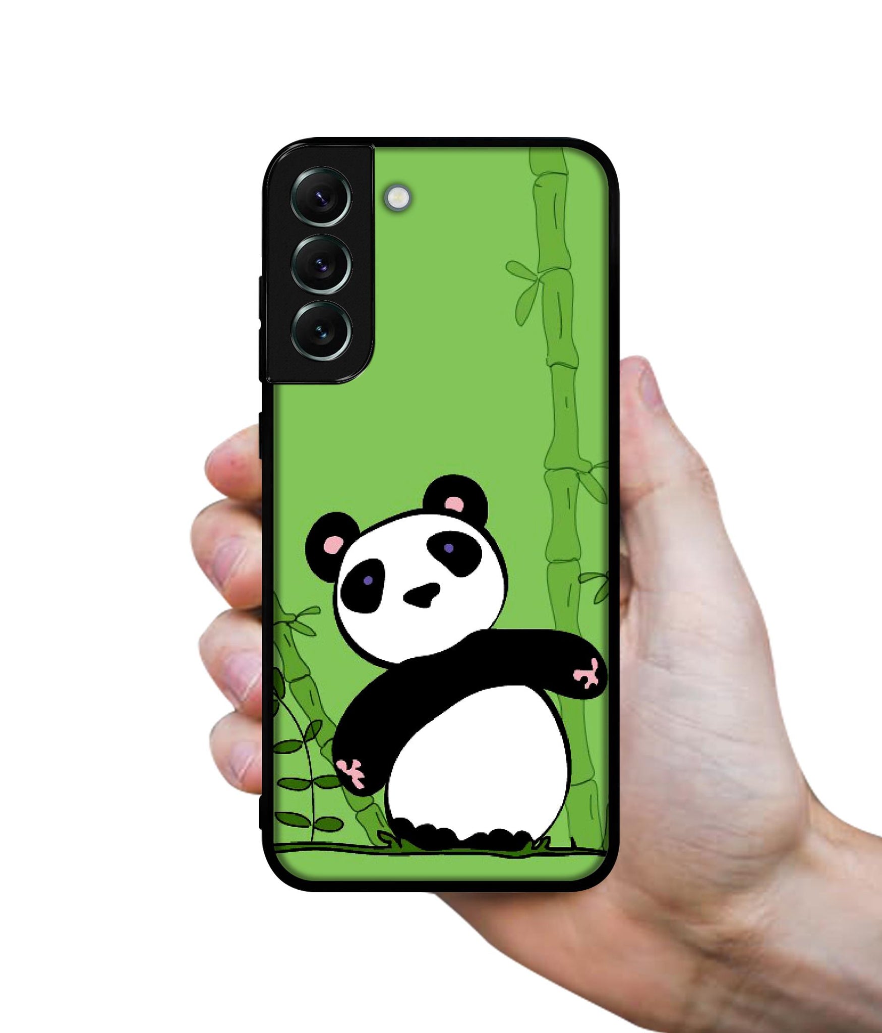 Panda with Bamboo Designer 2D Printed Back Case Cover for Samsung Galaxy S21 FE 5G