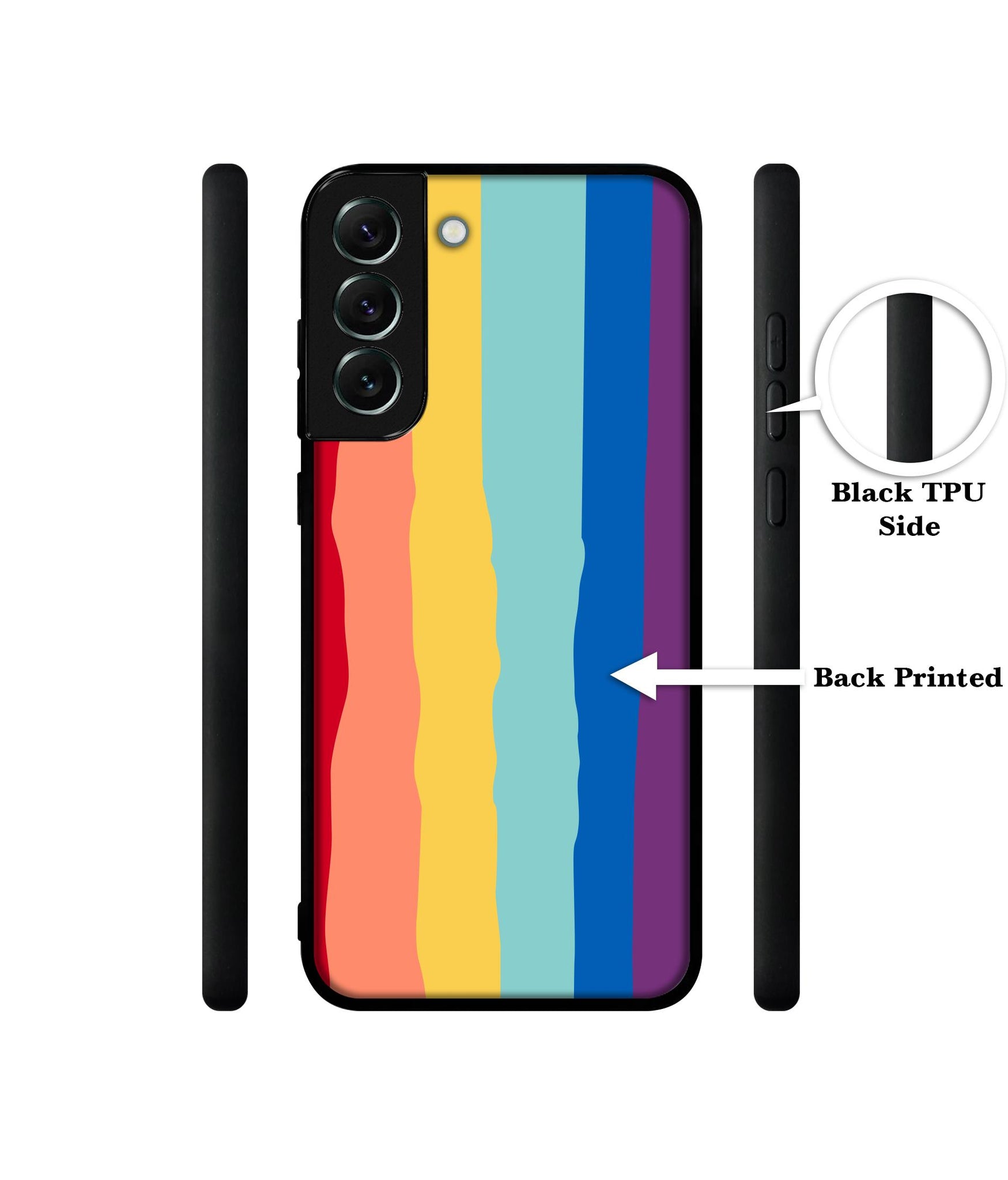 Rainbow Designer 2D Printed Back Case Cover for Samsung Galaxy S21 FE 5G