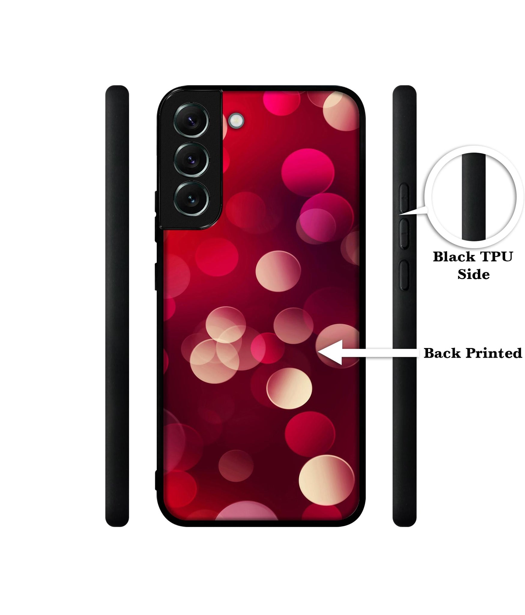 3D Circles Designer 2D Printed Back Case Cover for Samsung Galaxy S22 5G