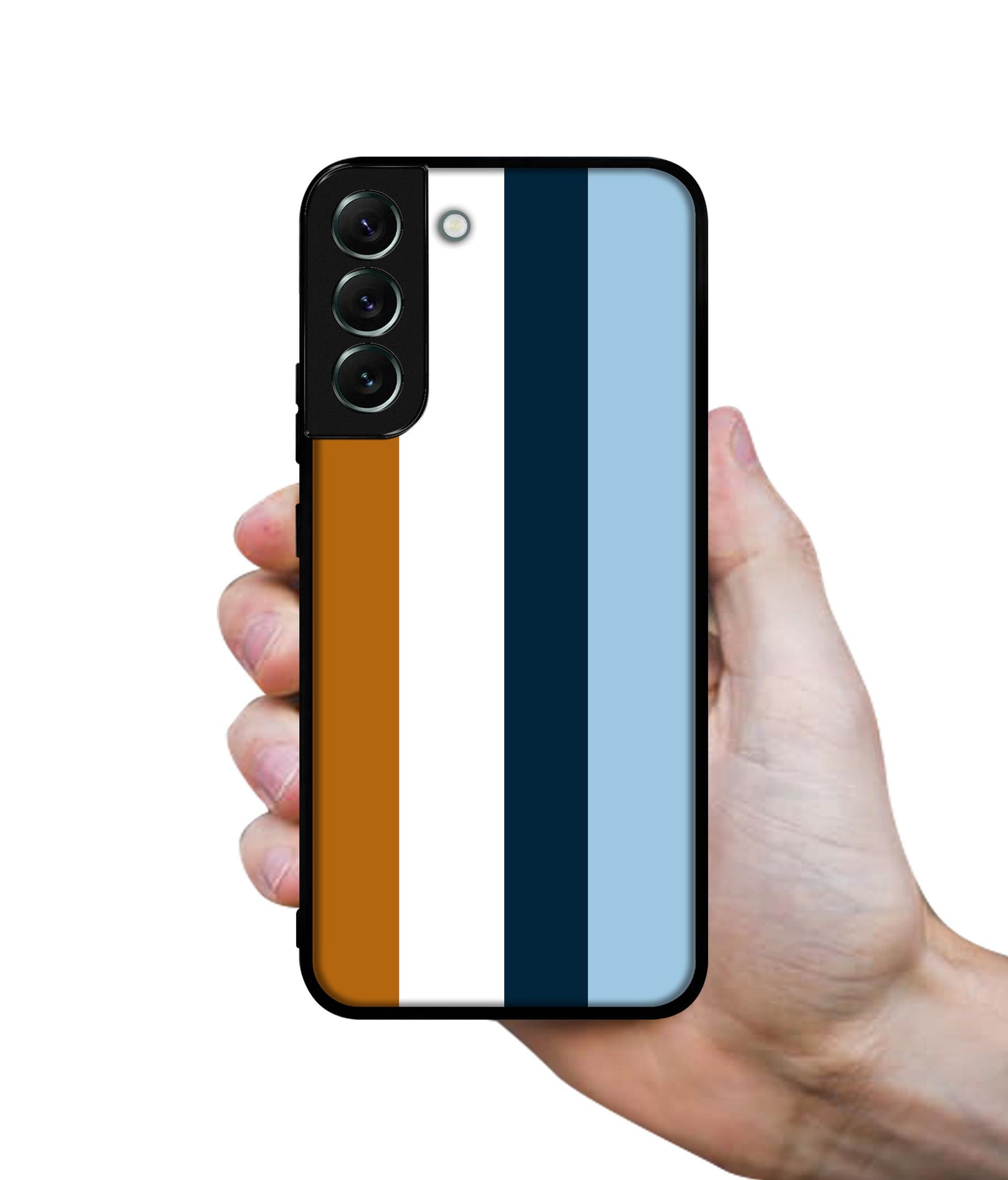 Color Stripes Designer 2D Printed Back Case Cover for Samsung Galaxy S22 5G