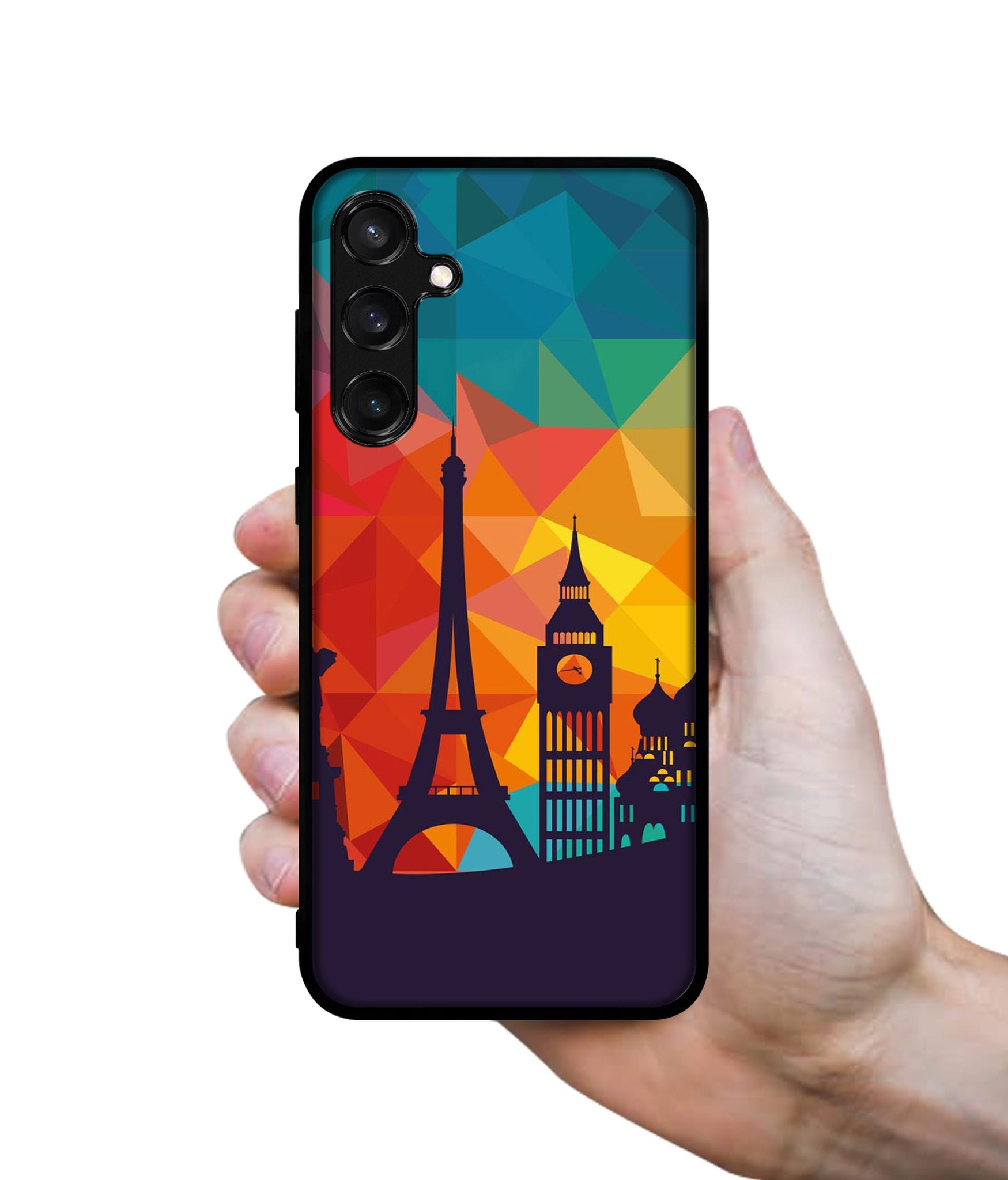 Colored Paris Designer 2D Printed Back Case Cover for Samsung Galaxy S23 FE 5G