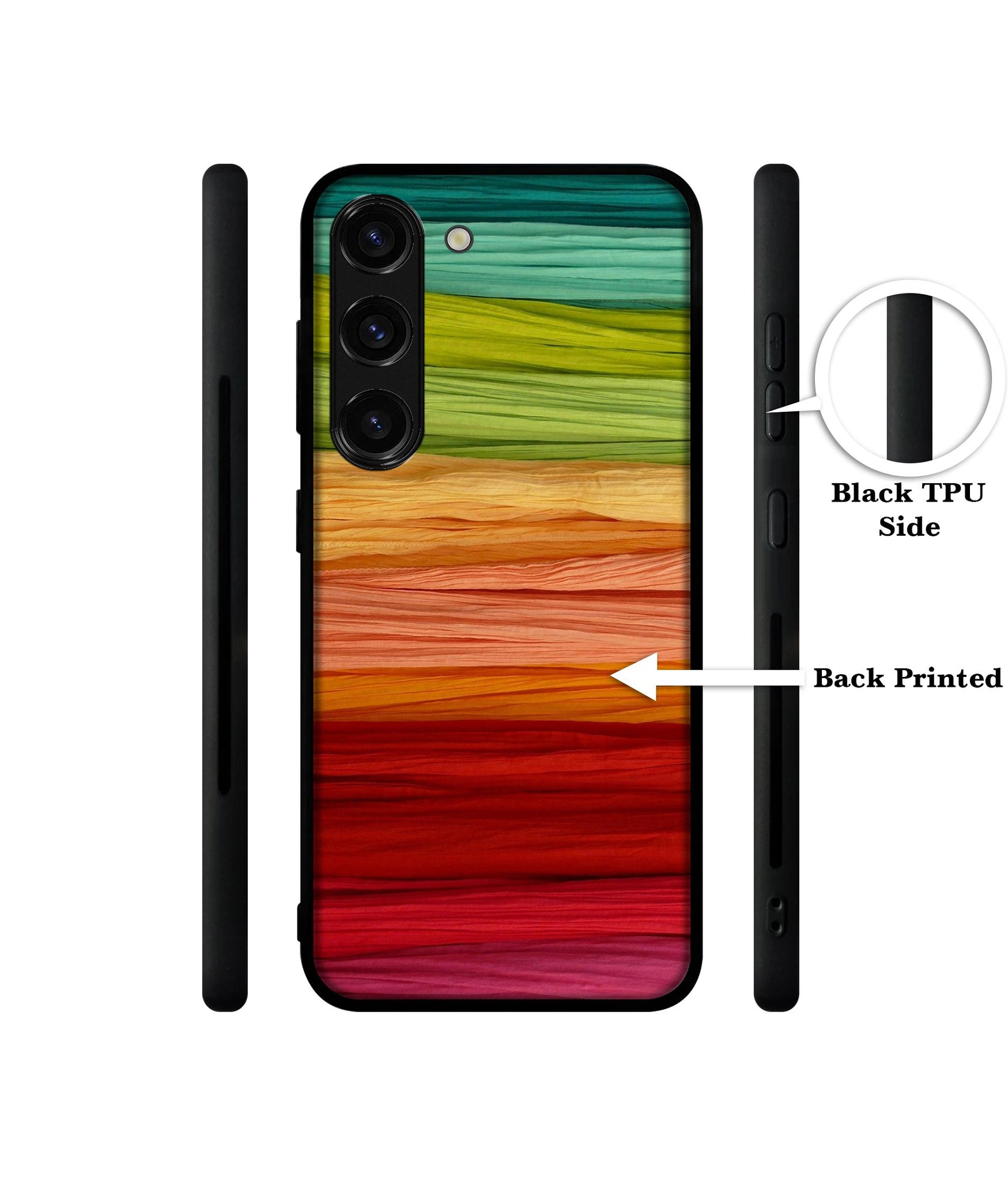 Colorful Thread Designer 2D Printed Back Case Cover for Samsung Galaxy S23 Plus 5G