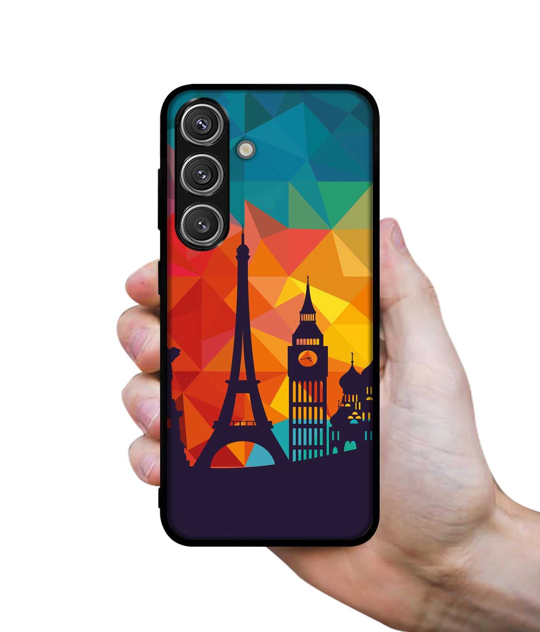 Colored Paris Designer 2D Printed Back Case Cover for Samsung Galaxy S24 Plus 5G