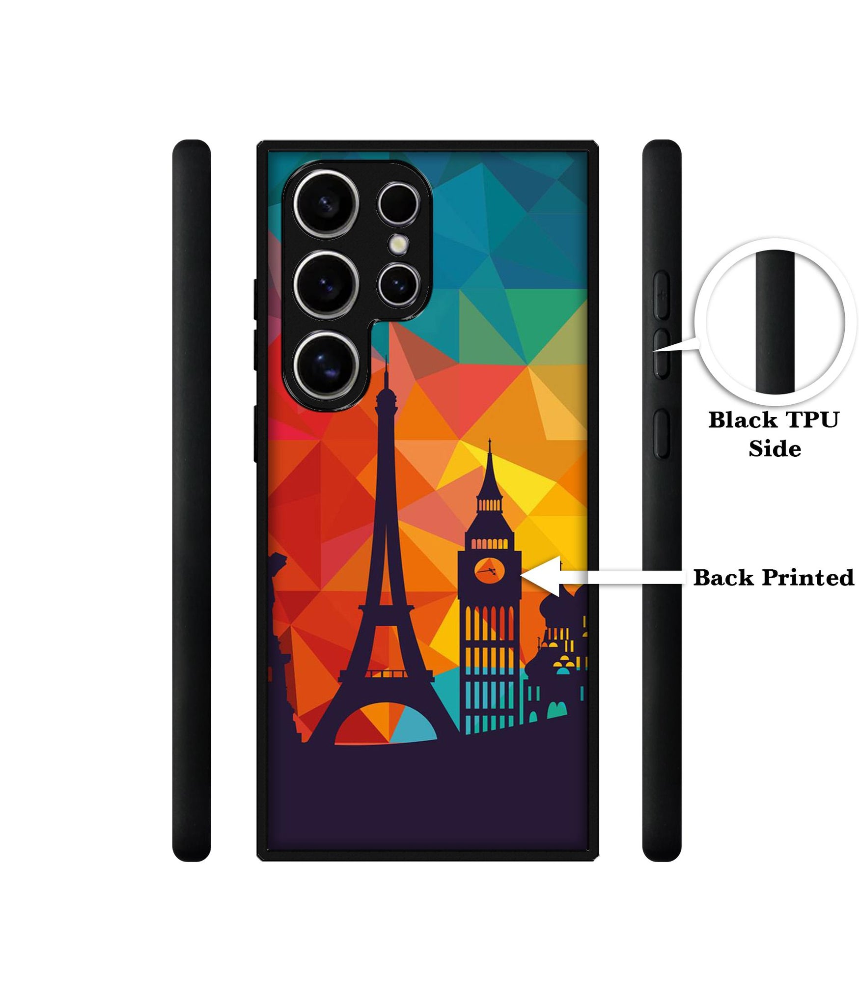 Colored Paris Designer 2D Printed Back Case Cover for Samsung Galaxy S24 Ultra 5G