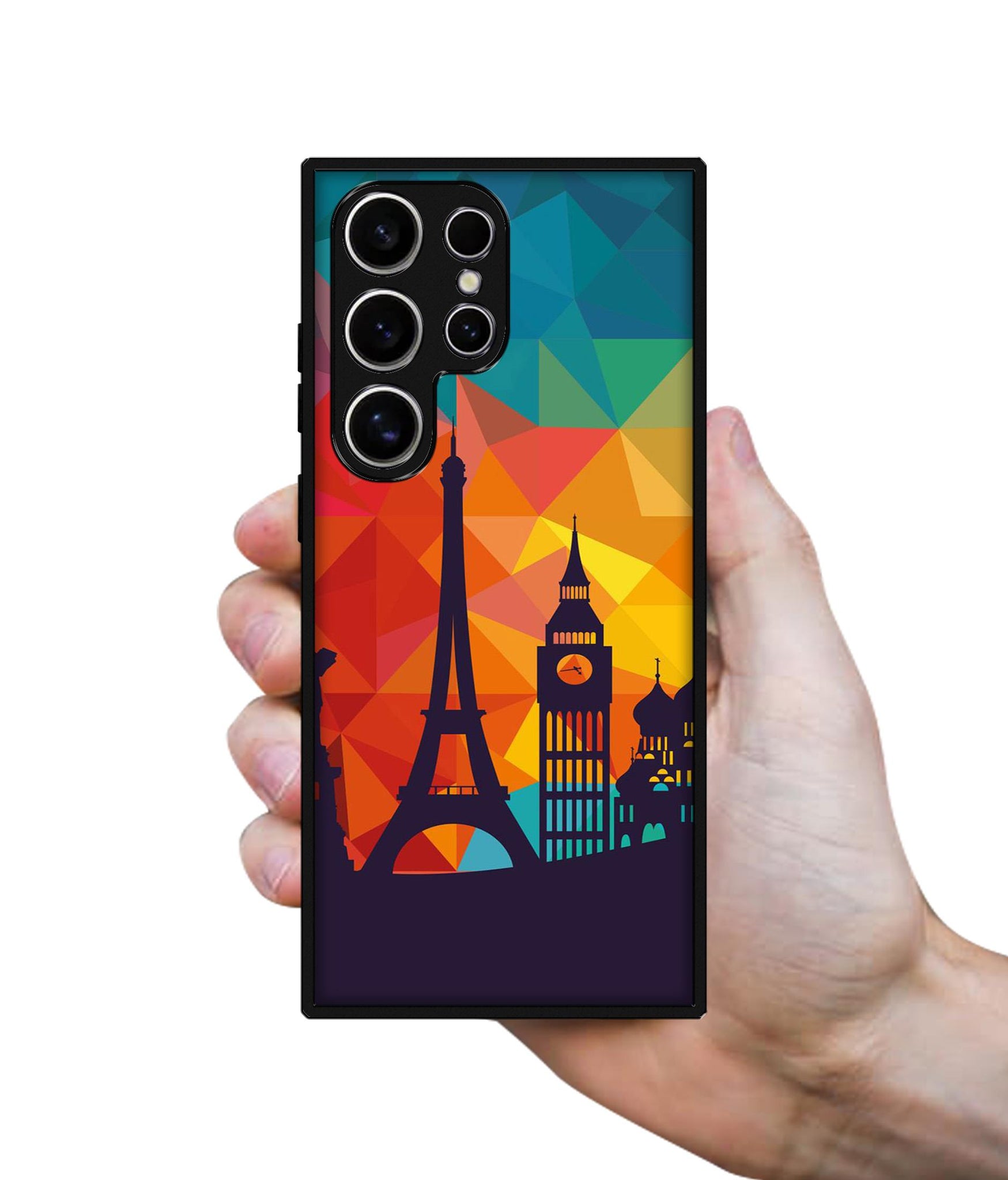 Colored Paris Designer 2D Printed Back Case Cover for Samsung Galaxy S24 Ultra 5G