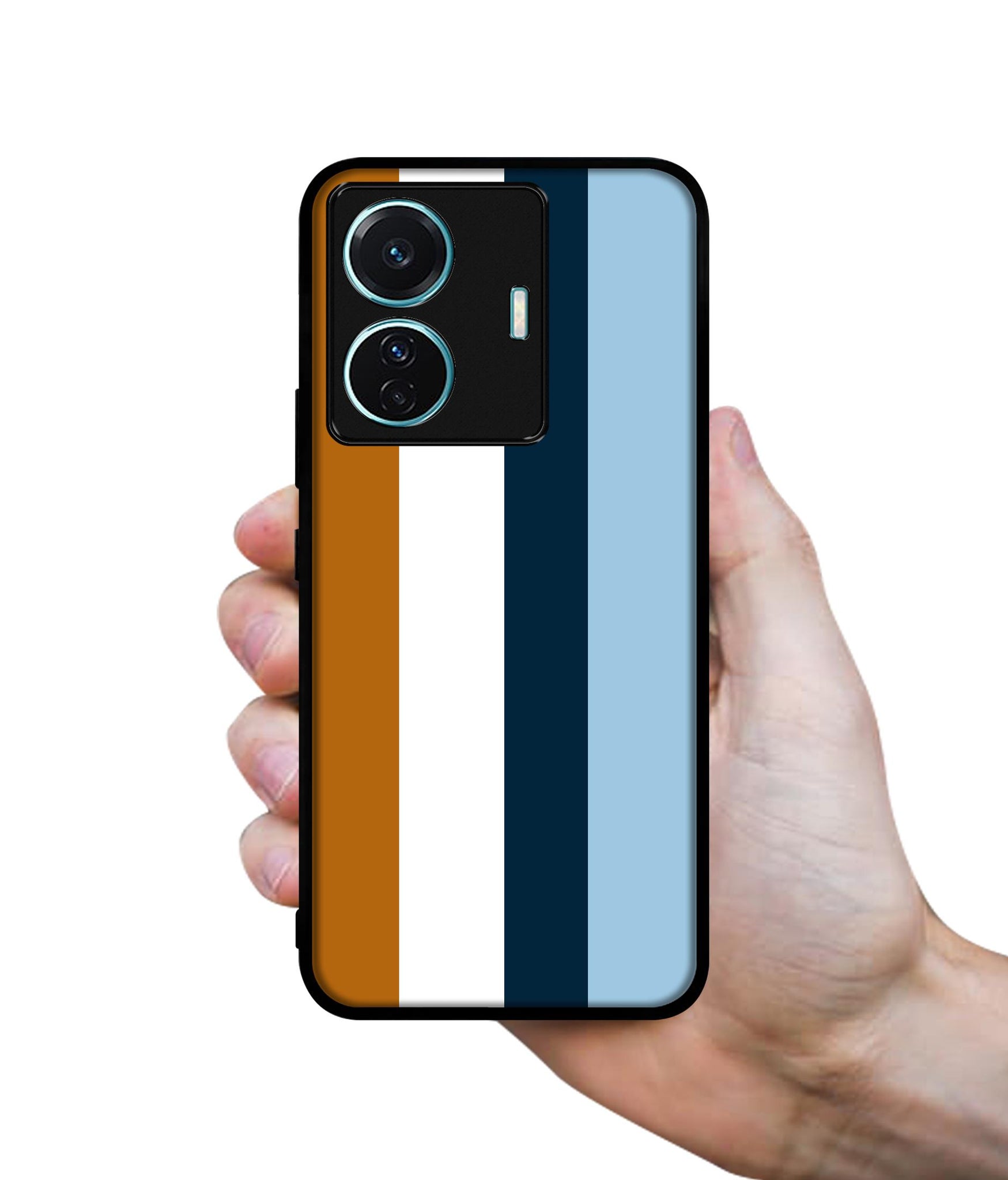 Color Stripes Designer 2D Printed Back Case Cover for Vivo T1 Pro 5G