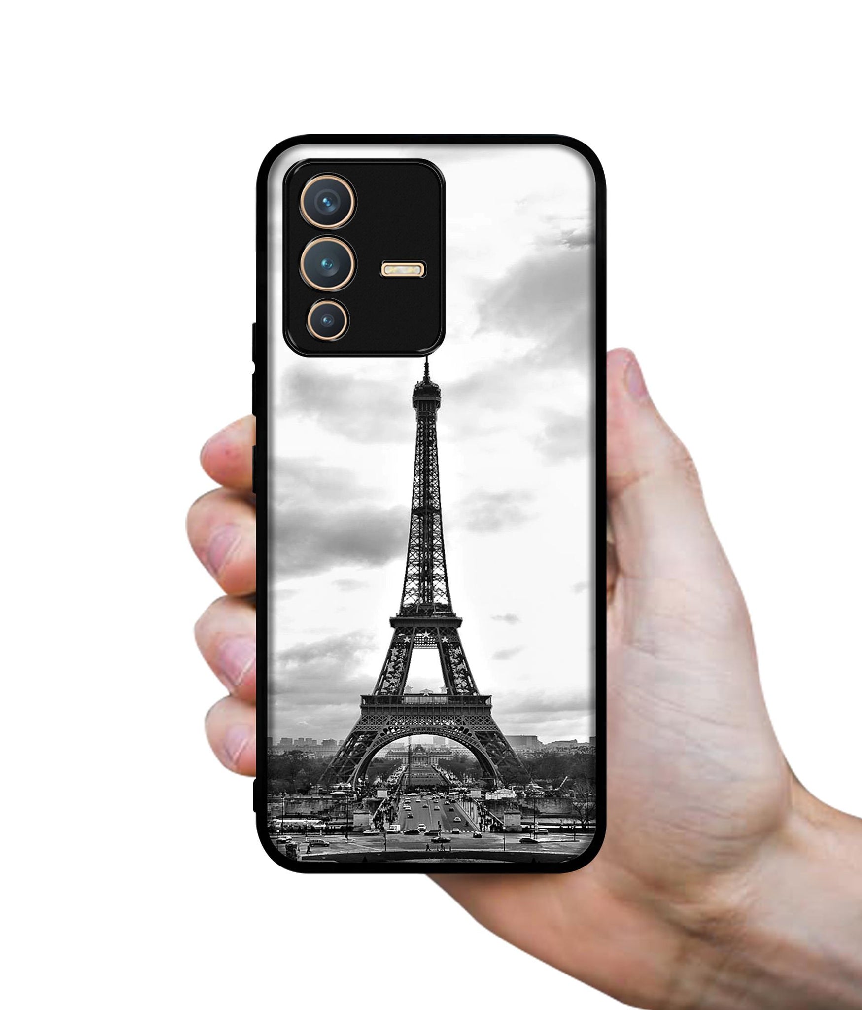 Eiffel Tower Designer 2D Printed Back Case Cover for Vivo V23 5G