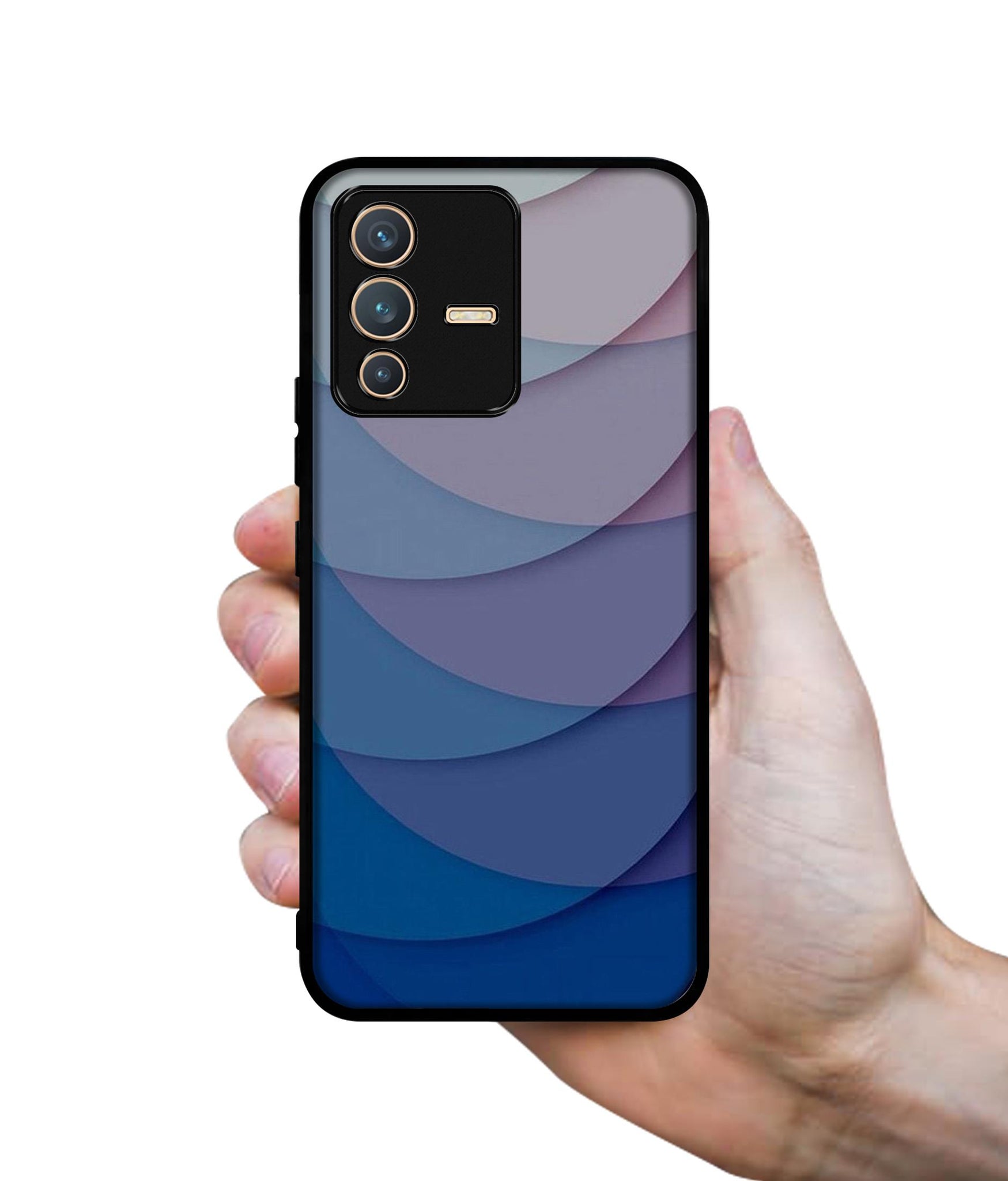 Waves Pattern Print Designer 2D Printed Back Case Cover for Vivo V23 5G