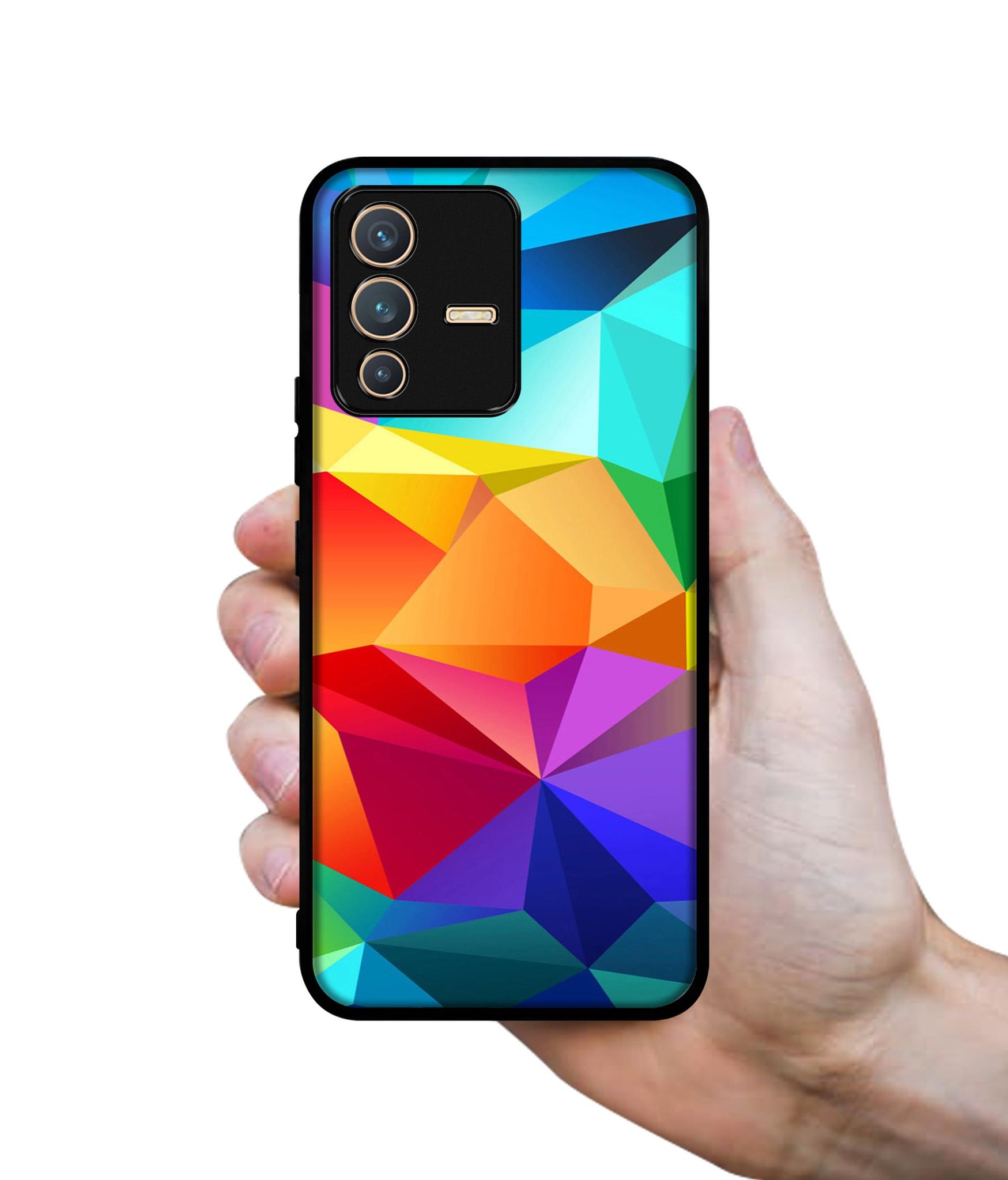 Colorful Pattern Designer 2D Printed Back Case Cover for Vivo V23 5G