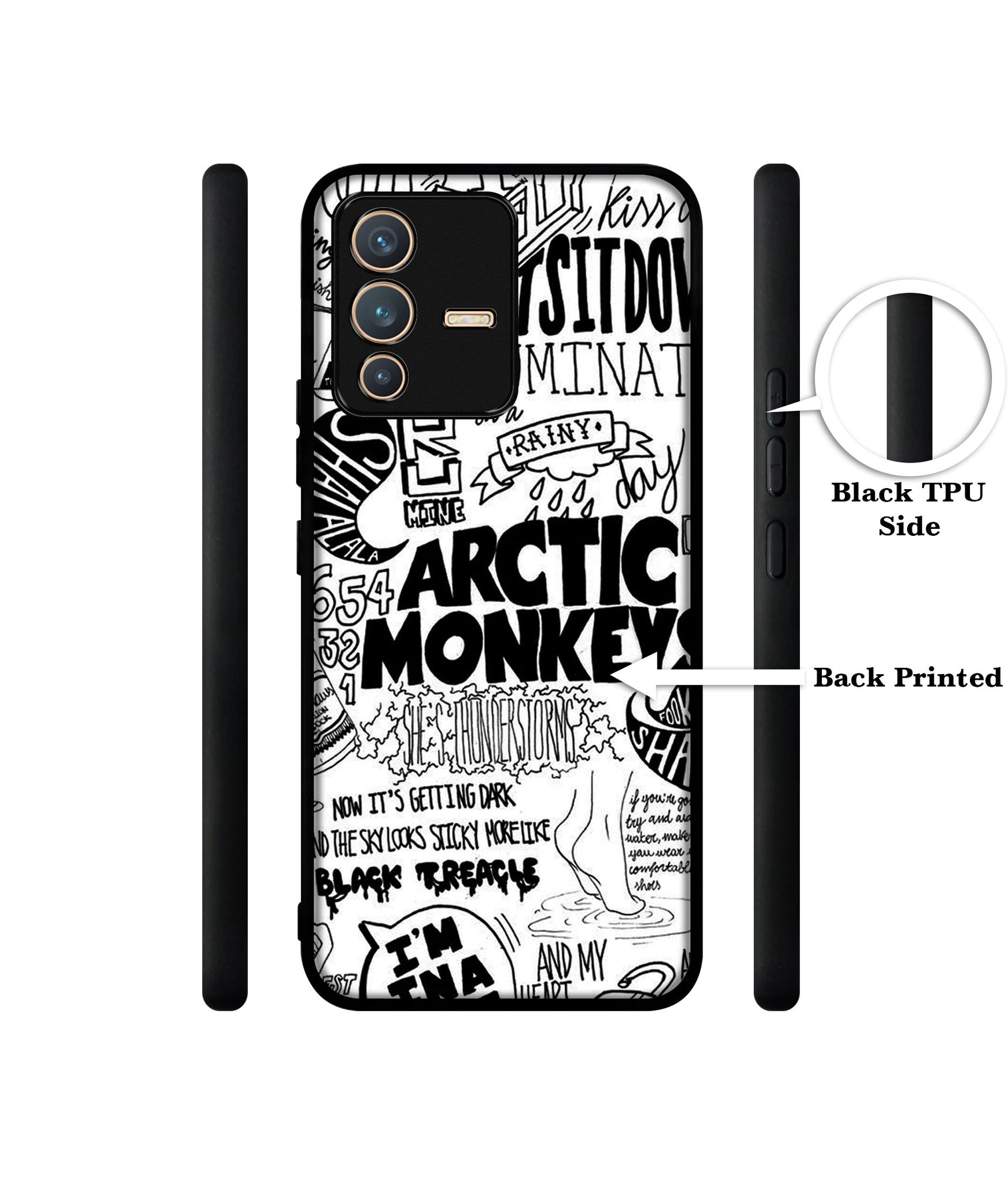 Arctic Monkeys Pattern Designer 2D Printed Back Case Cover for Vivo V23 5G