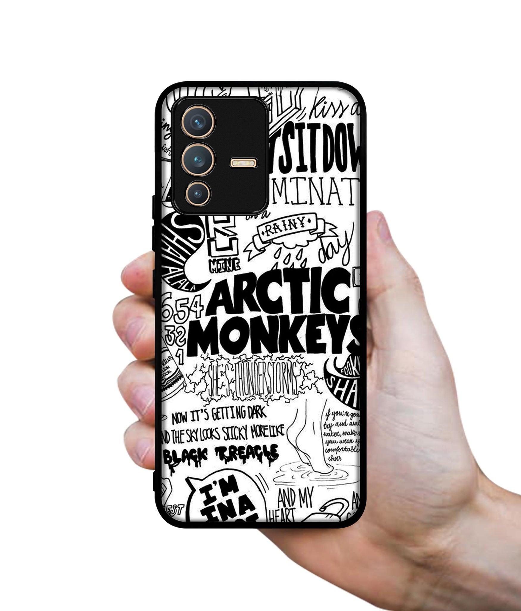 Arctic Monkeys Pattern Designer 2D Printed Back Case Cover for Vivo V23 5G