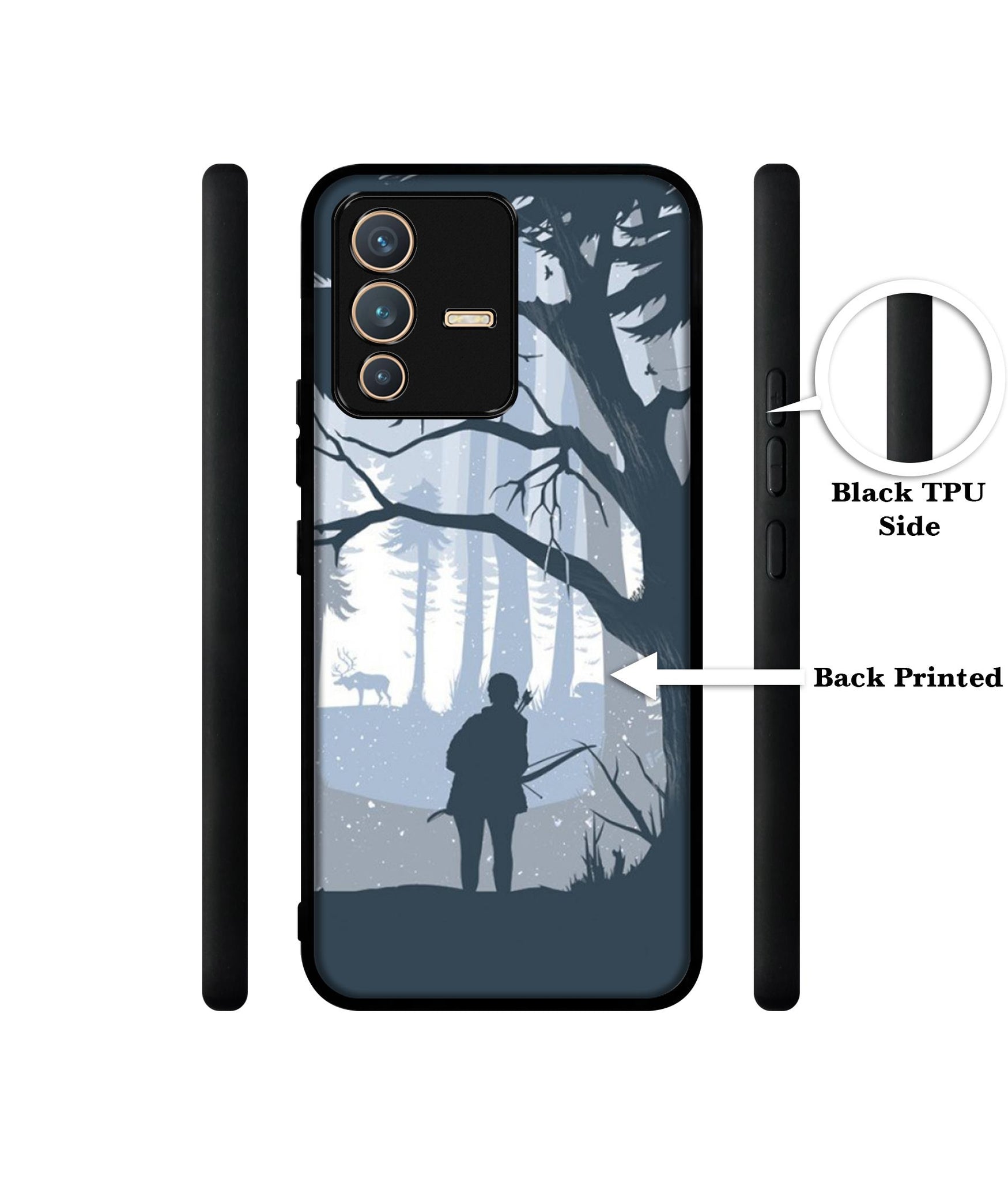 Hunter Designer 2D Printed Back Case Cover for Vivo V23 5G