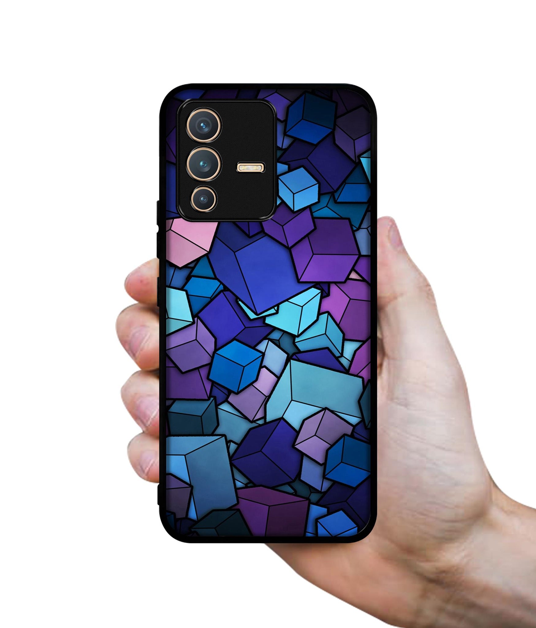 Color Box Designer 2D Printed Back Case Cover for Vivo V23 5G