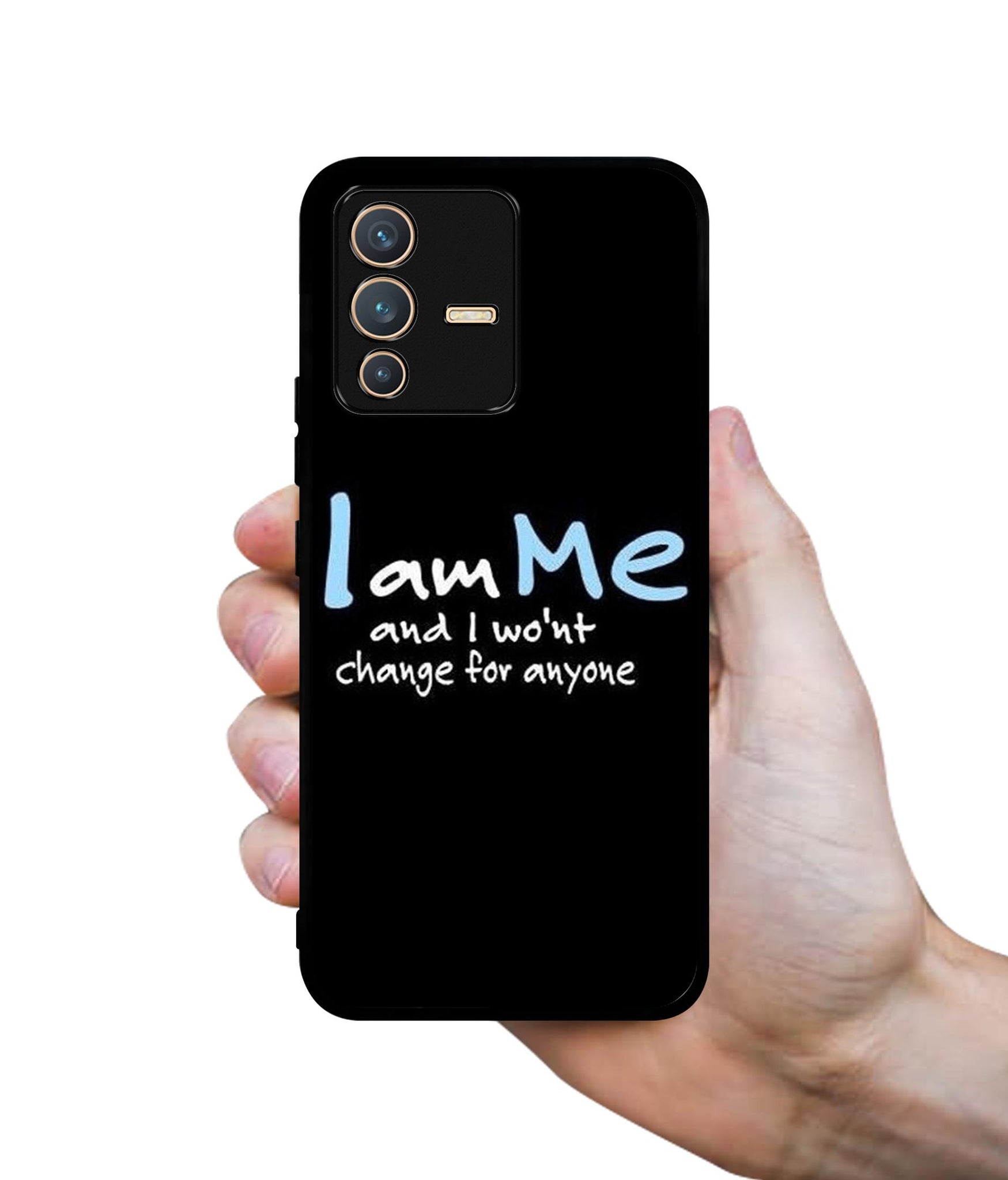 I Am Me Quotes Designer 2D Printed Back Case Cover for Vivo V23 5G