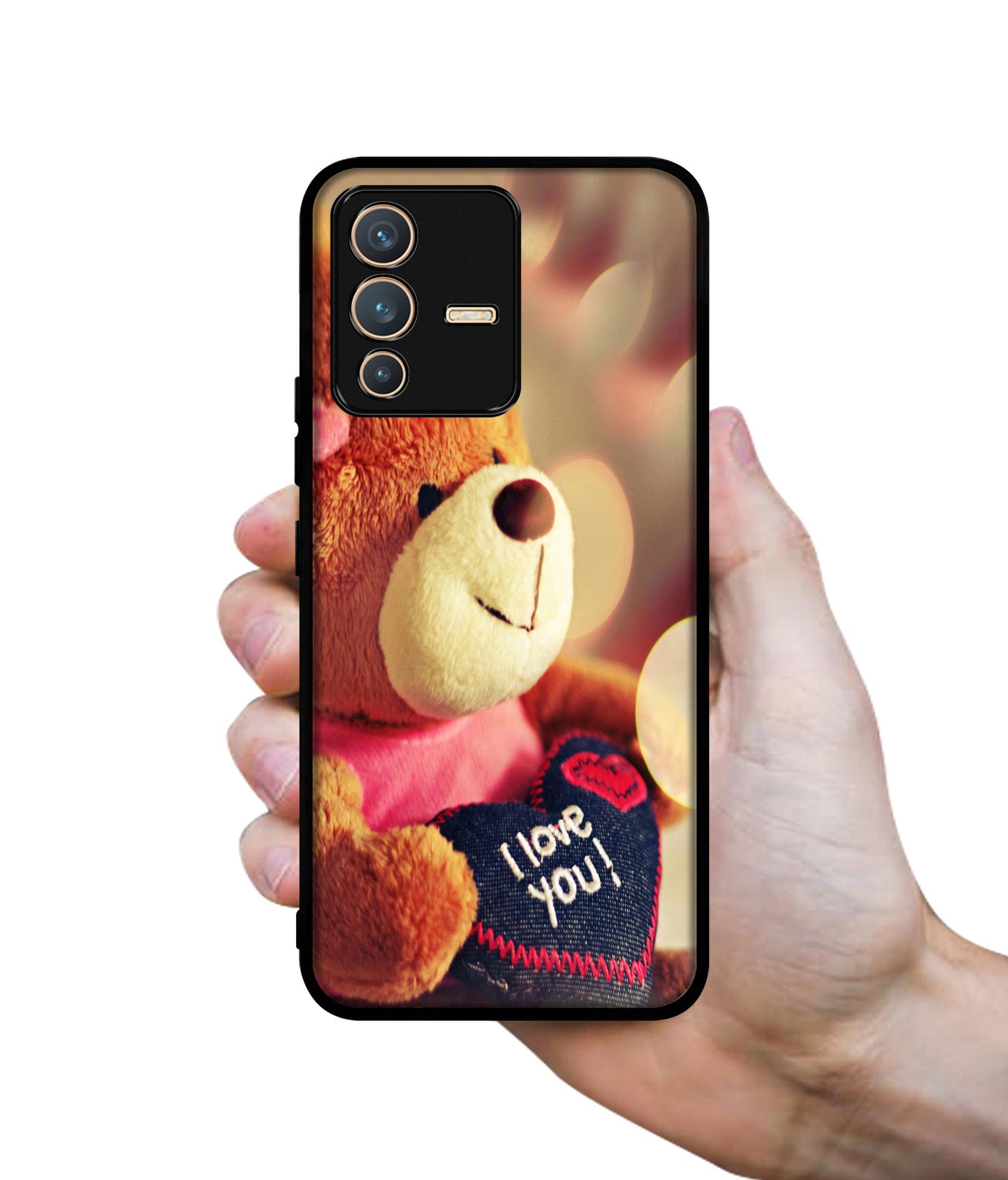 Teddy Bear Designer 2D Printed Back Case Cover for Vivo V23 5G