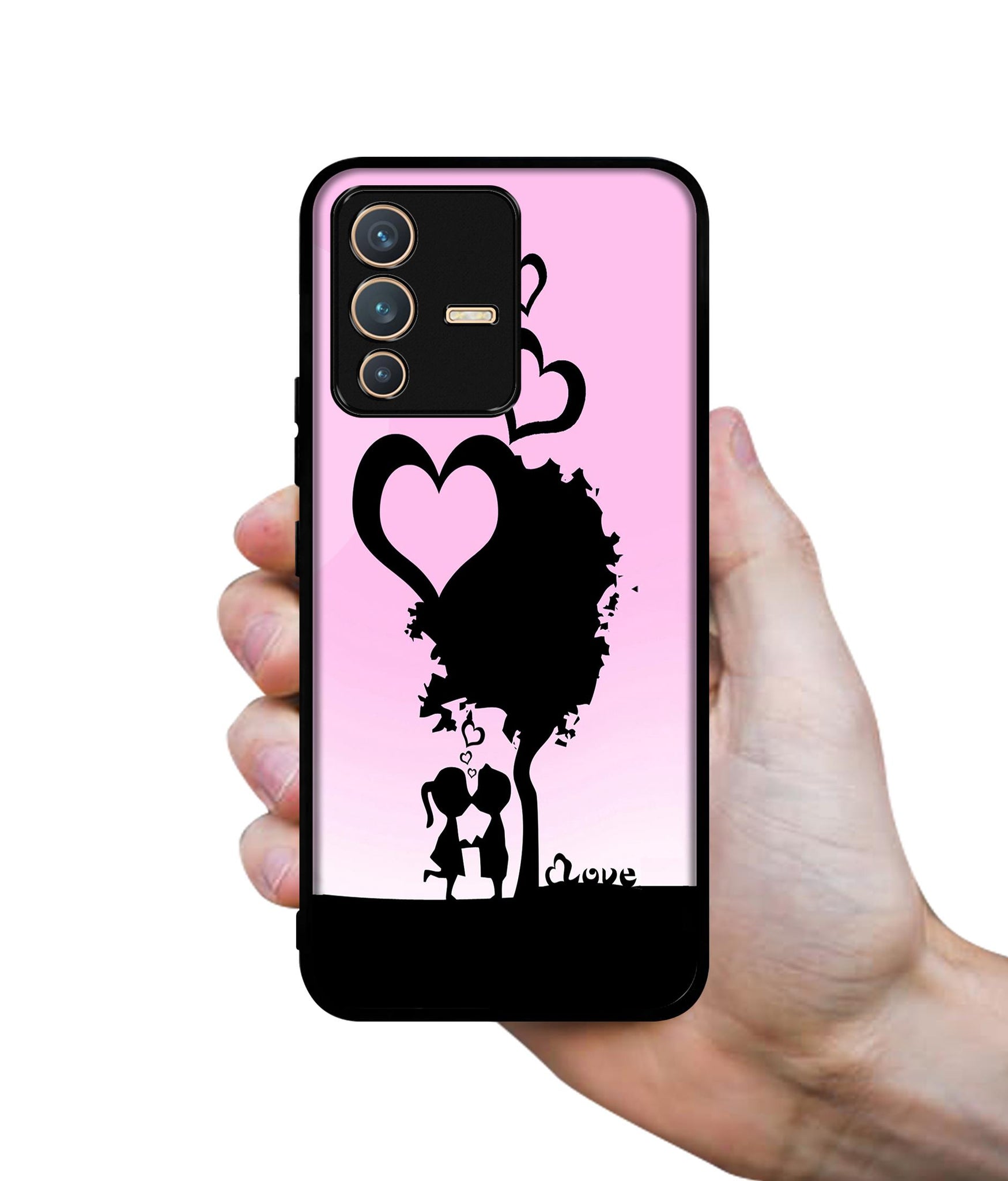 Sweet Love Designer 2D Printed Back Case Cover for Vivo V23 5G
