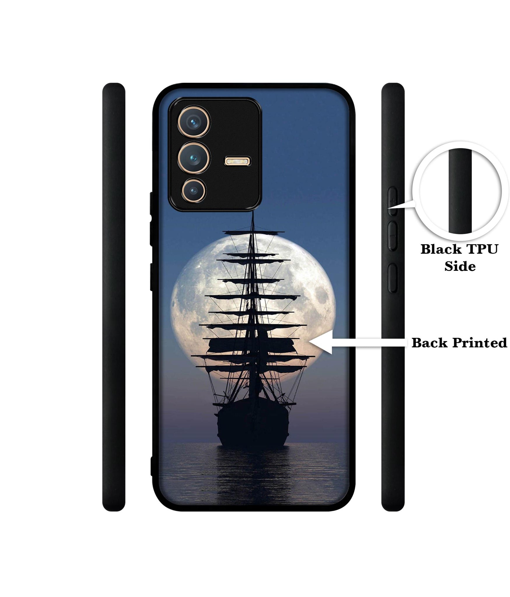 Sea Sunset Designer 2D Printed Back Case Cover for Vivo V23 5G