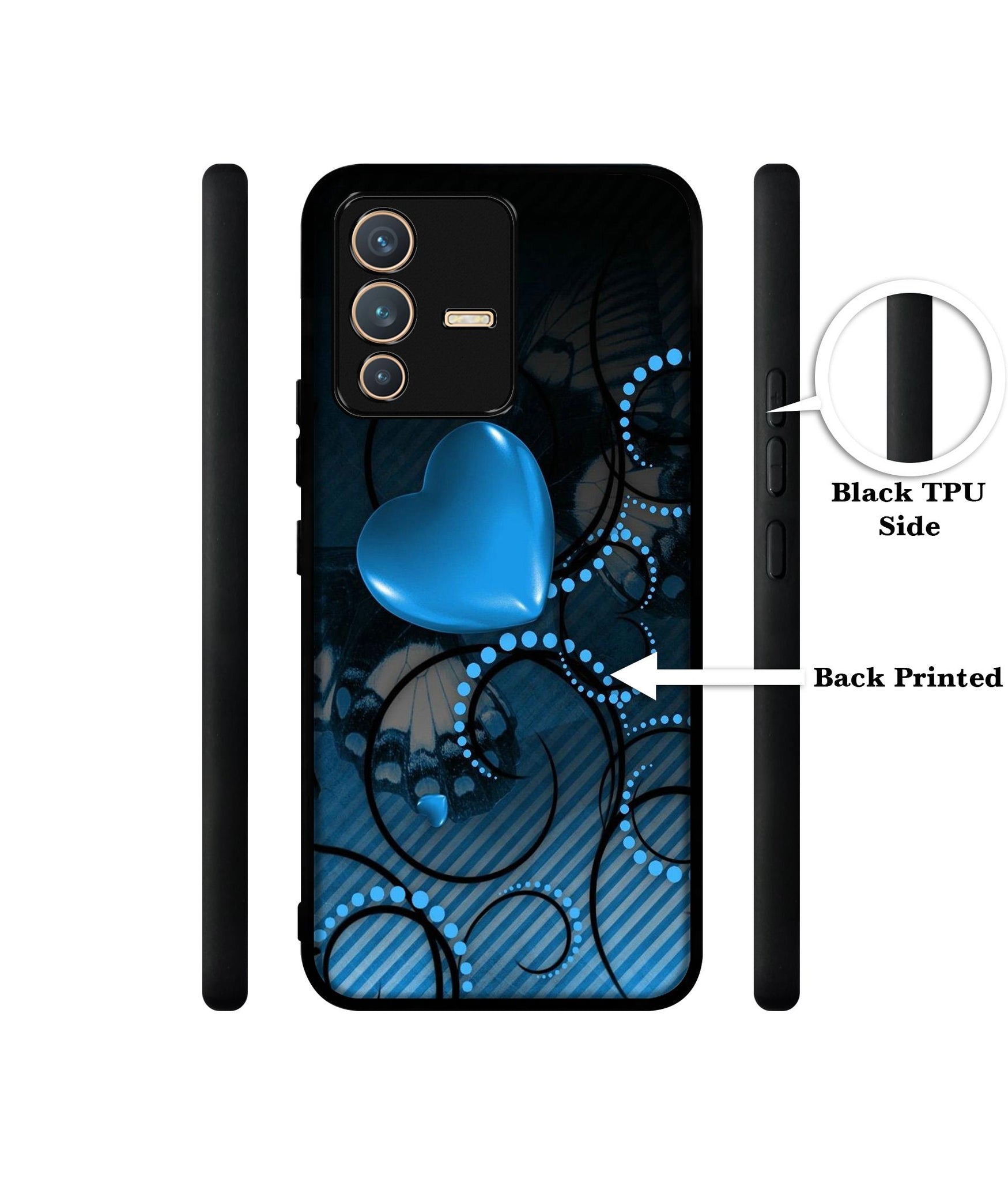 Hart Designer 2D Printed Back Case Cover for Vivo V23 5G