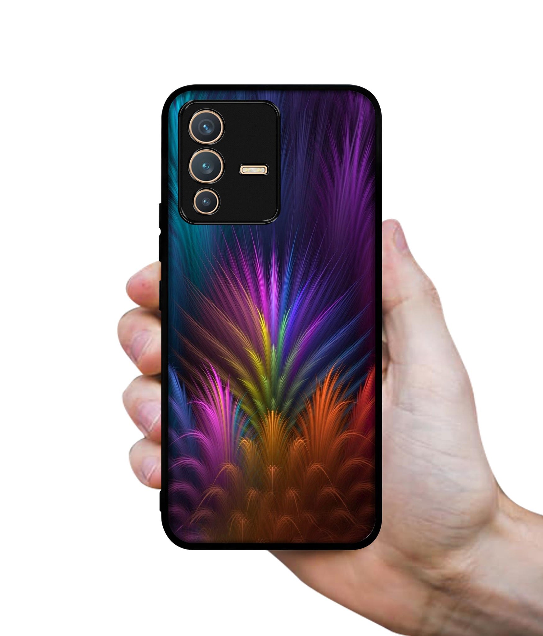 Multicoloured Designer 2D Printed Back Case Cover for Vivo V23 5G