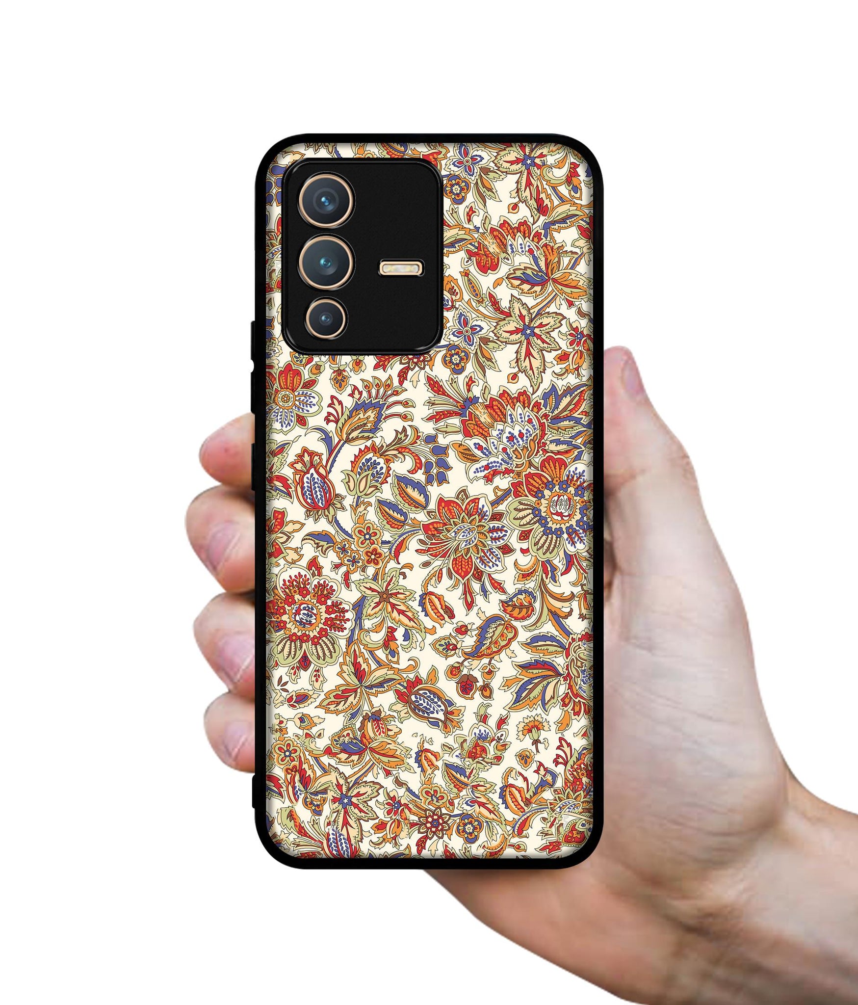 Floral Designer 2D Printed Back Case Cover for Vivo V23 5G