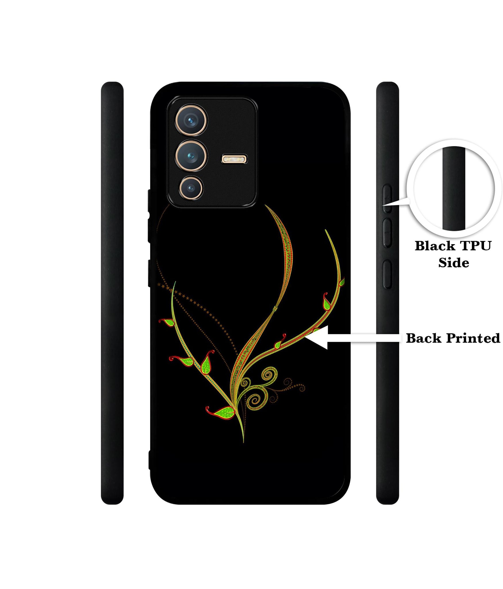Yellow Pattern Designer 2D Printed Back Case Cover for Vivo V23 5G