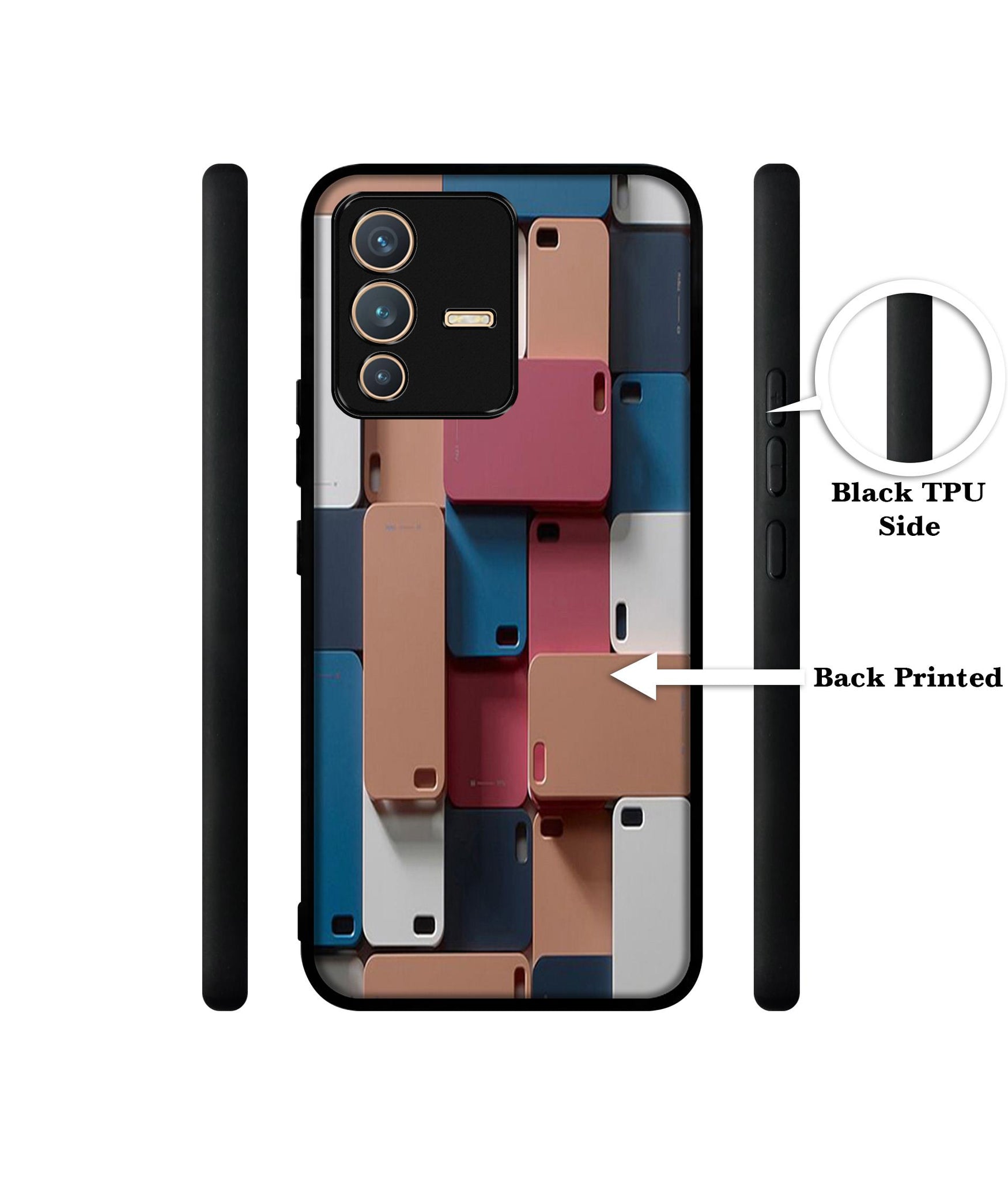 Mobile Cover Designer 2D Printed Back Case Cover for Vivo V23 5G