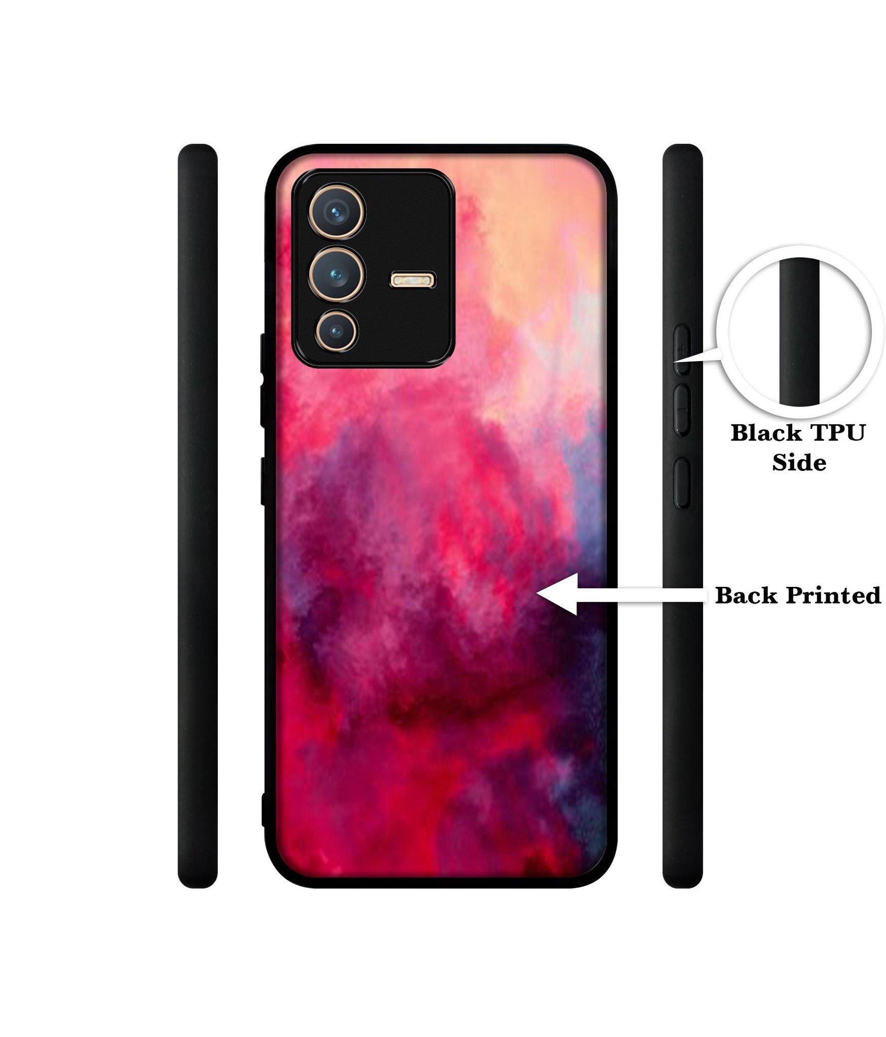 Holi Color Designer 2D Printed Back Case Cover for Vivo V23 5G