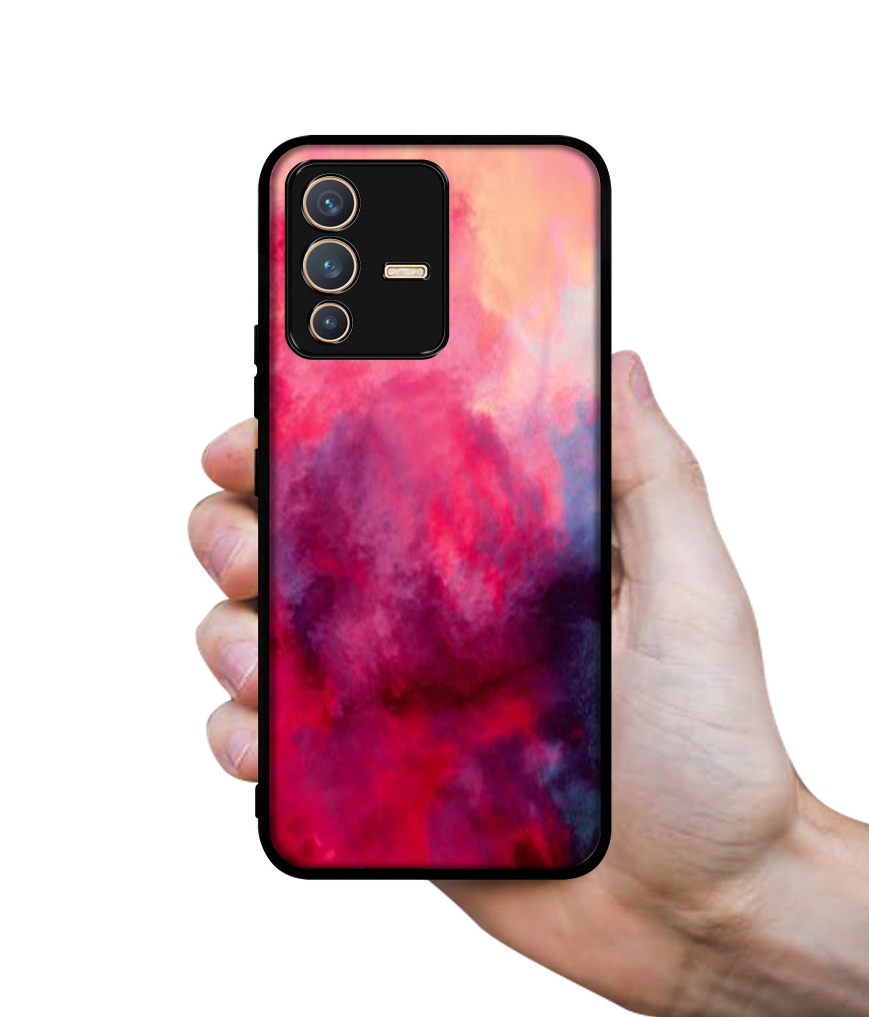 Holi Color Designer 2D Printed Back Case Cover for Vivo V23 5G