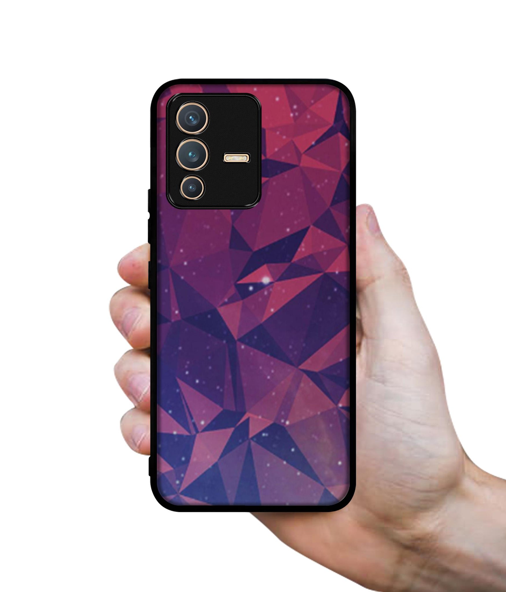 Bad Color Shape Designer 2D Printed Back Case Cover for Vivo V23 5G