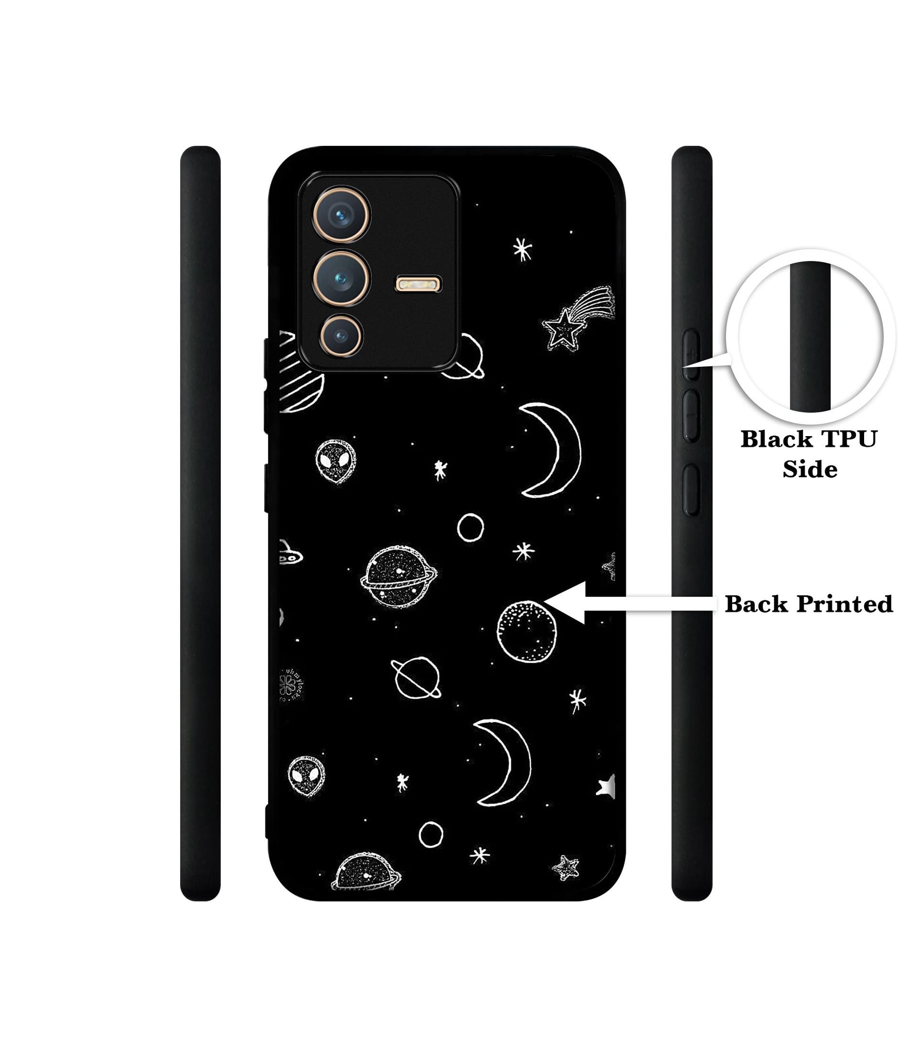 Space Stars Universe Designer 2D Printed Back Case Cover for Vivo V23 5G