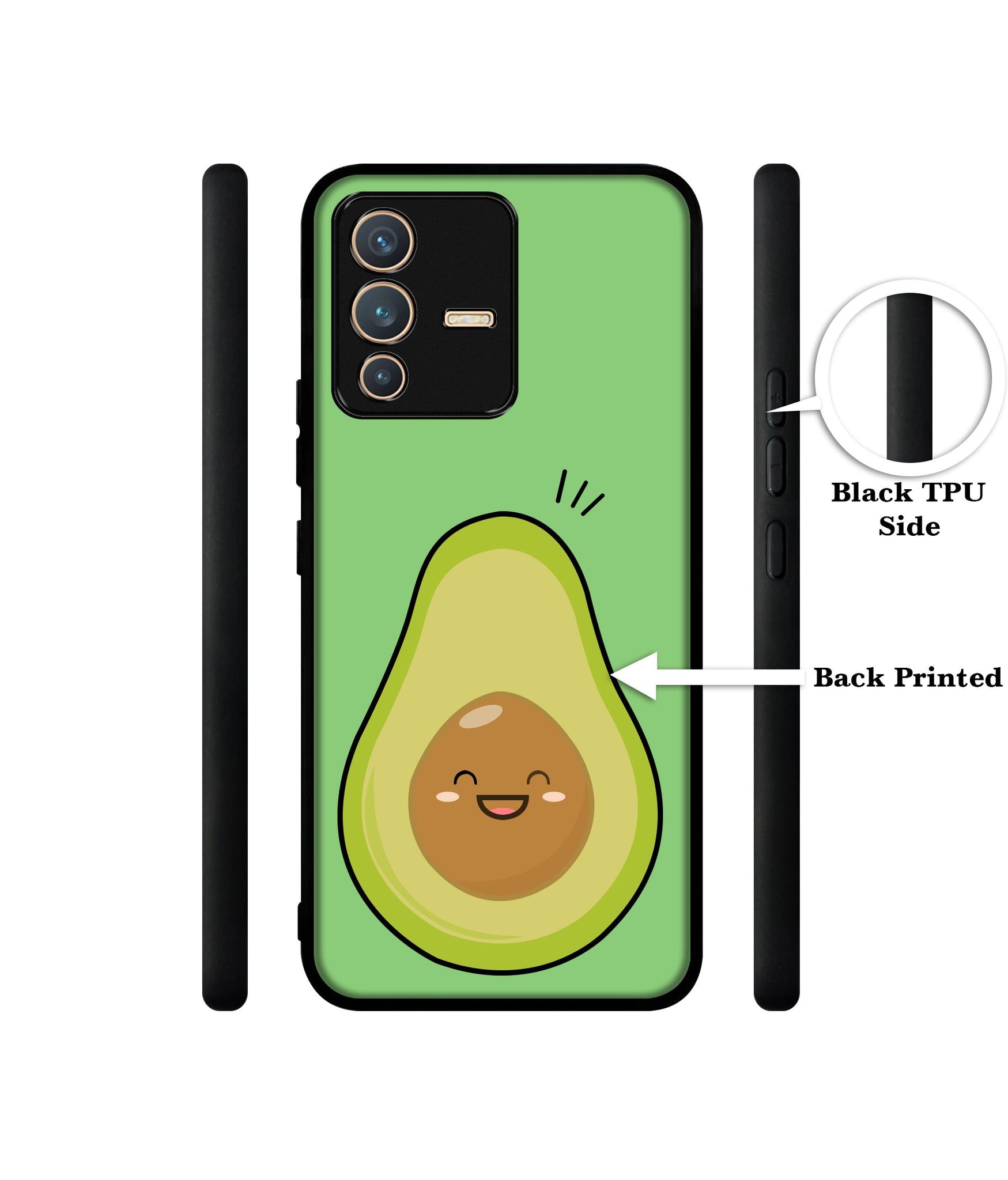 Avocados Designer 2D Printed Back Case Cover for Vivo V23 5G