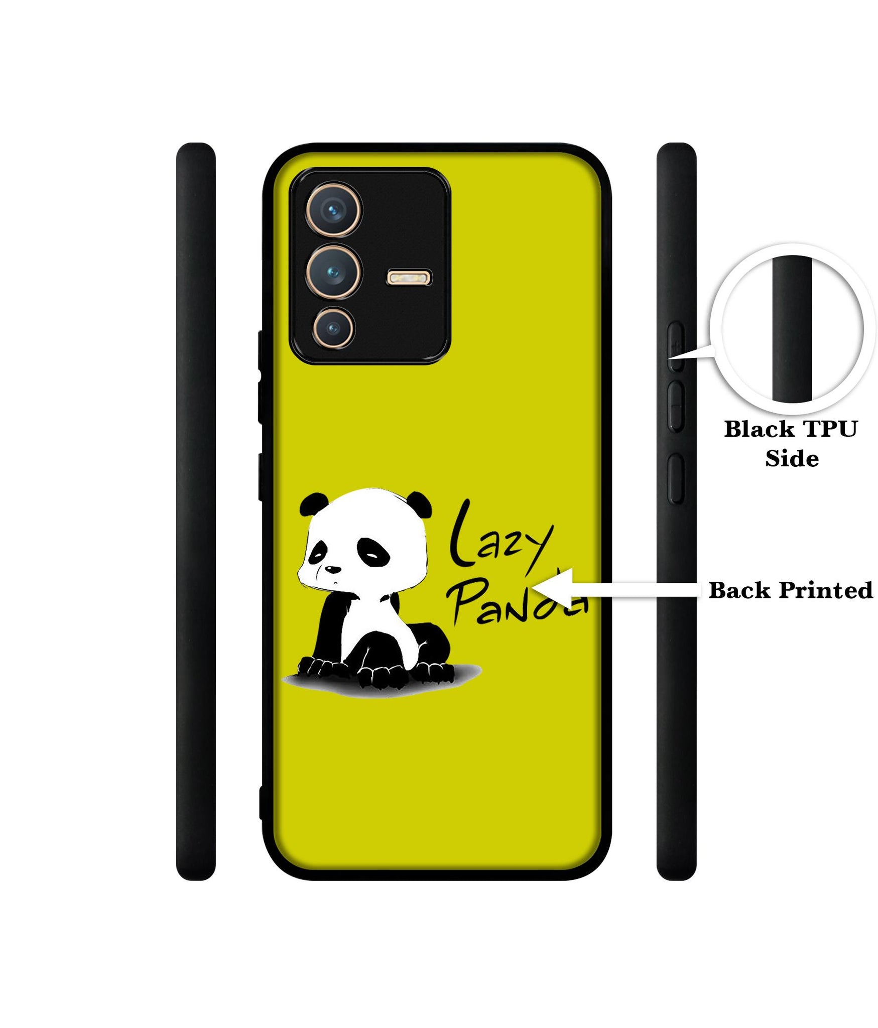 Lazy Panda Designer 2D Printed Back Case Cover for Vivo V23 5G