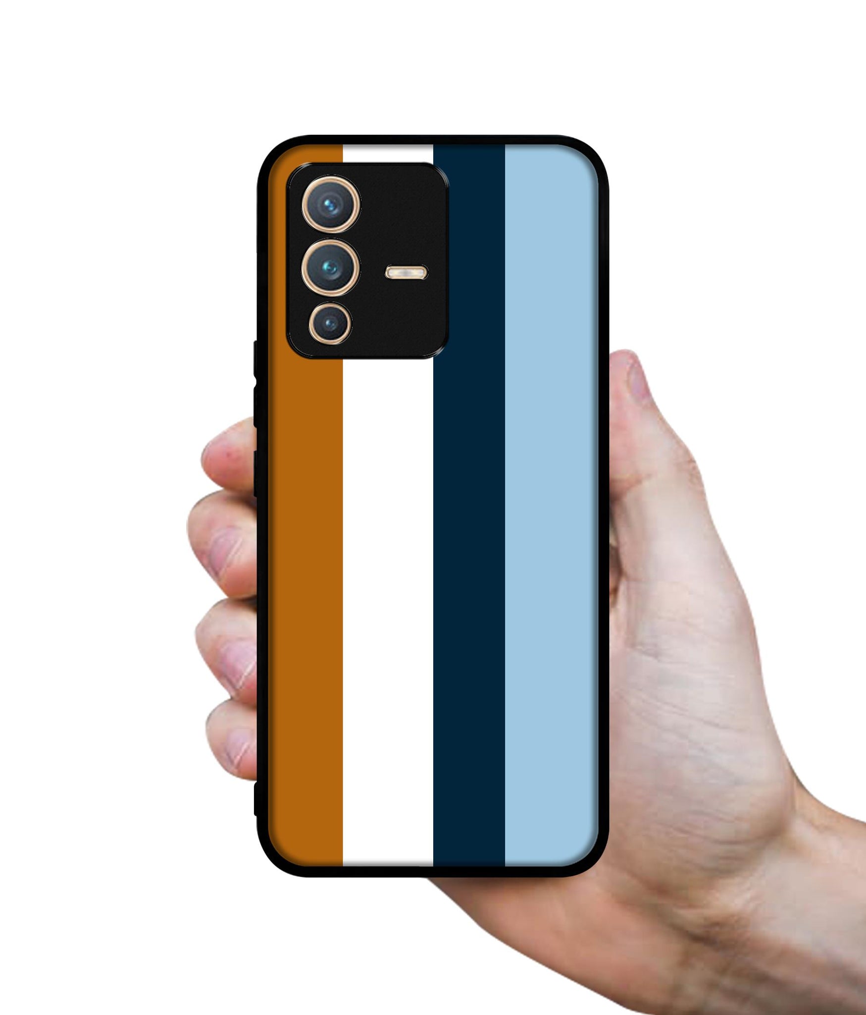 Color Stripes Designer 2D Printed Back Case Cover for Vivo V23 Pro 5G