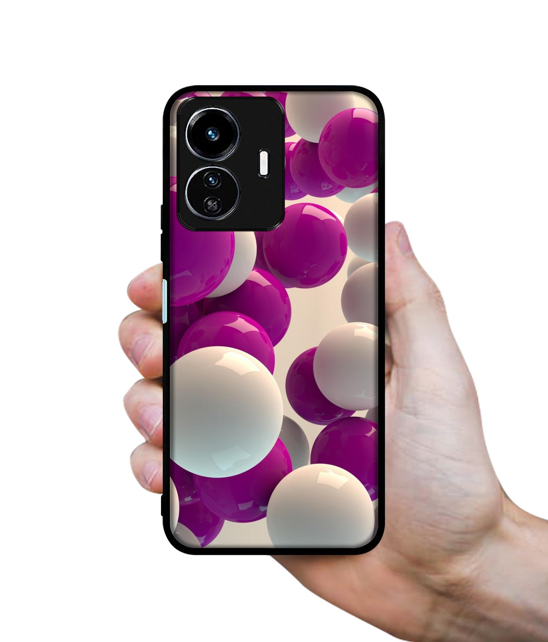 3D Balloons Designer 2D Printed Back Case Cover for Vivo Y77 5G